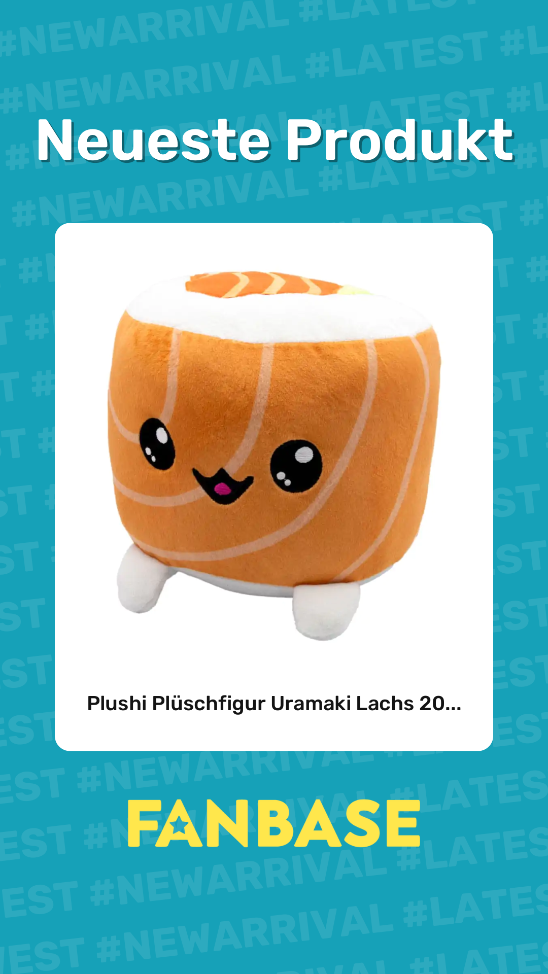 Neueste Produkt: Plushi Plüschfigur Uramaki Lachs 20...