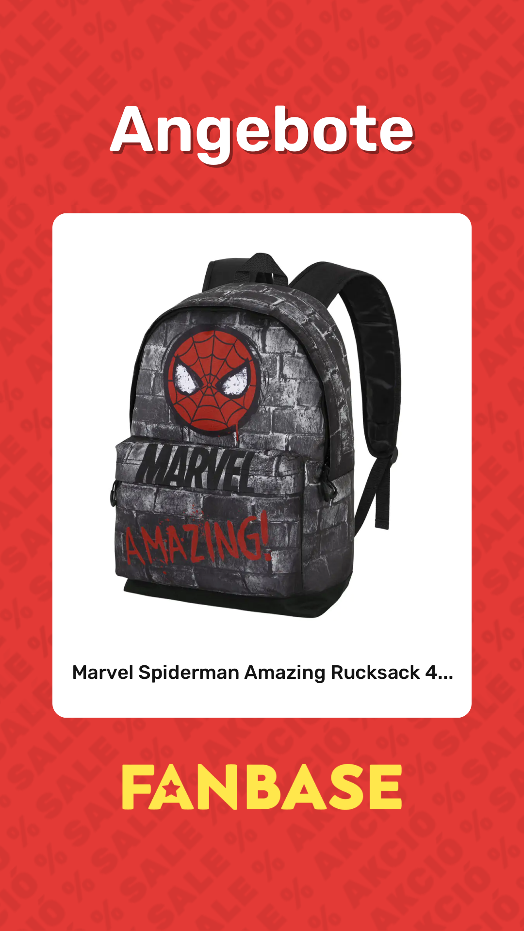 Angebote: Marvel Spiderman Amazing Rucksack 4...
