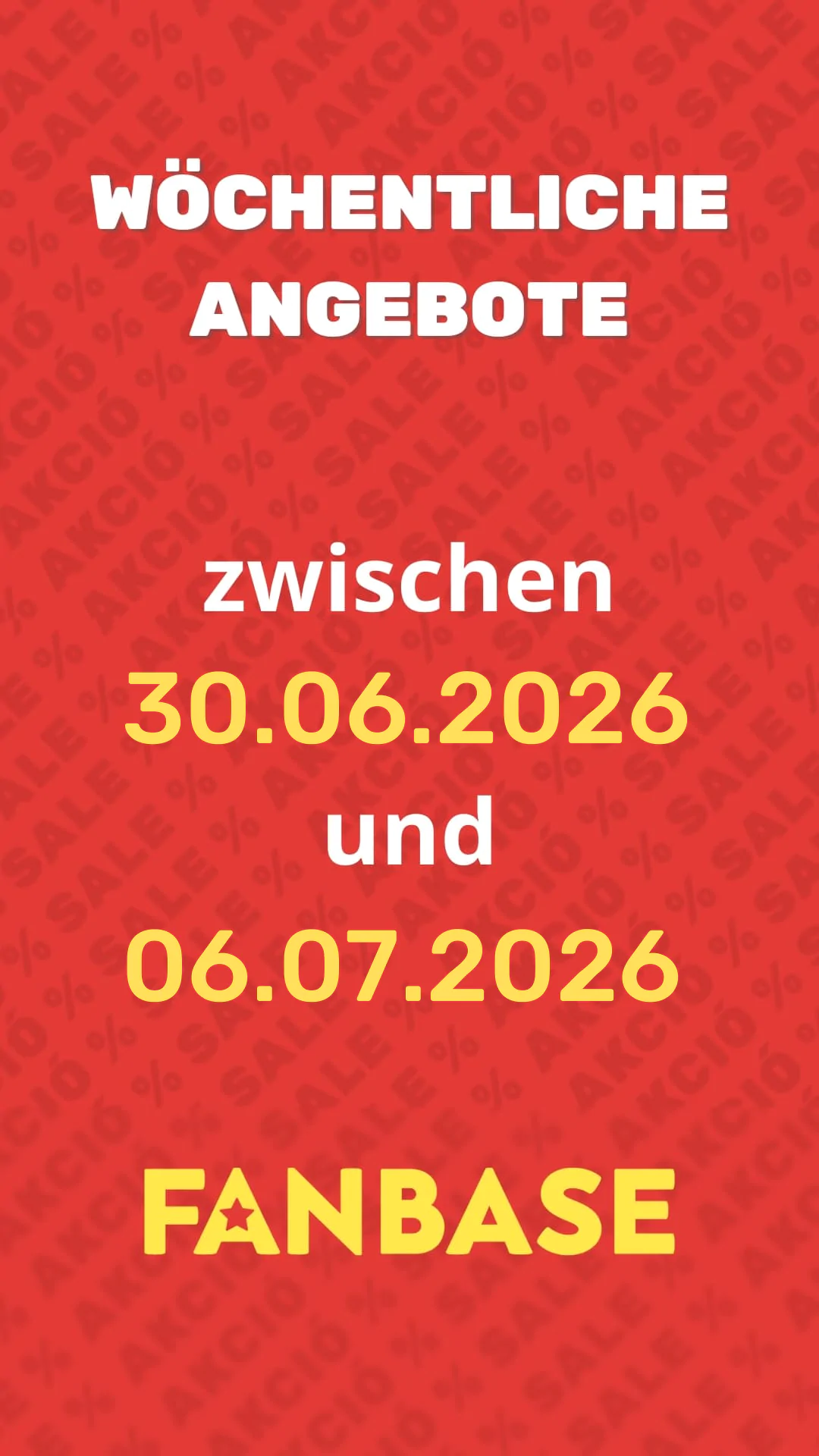Wöchentliche Angebote zwishen 30.06. und 06.07.