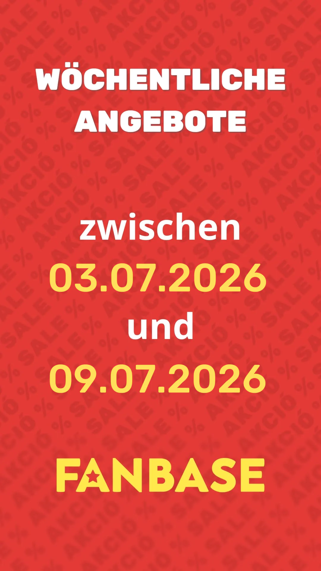 Wöchentliche Angebote zwishen 03.07. und 09.07.