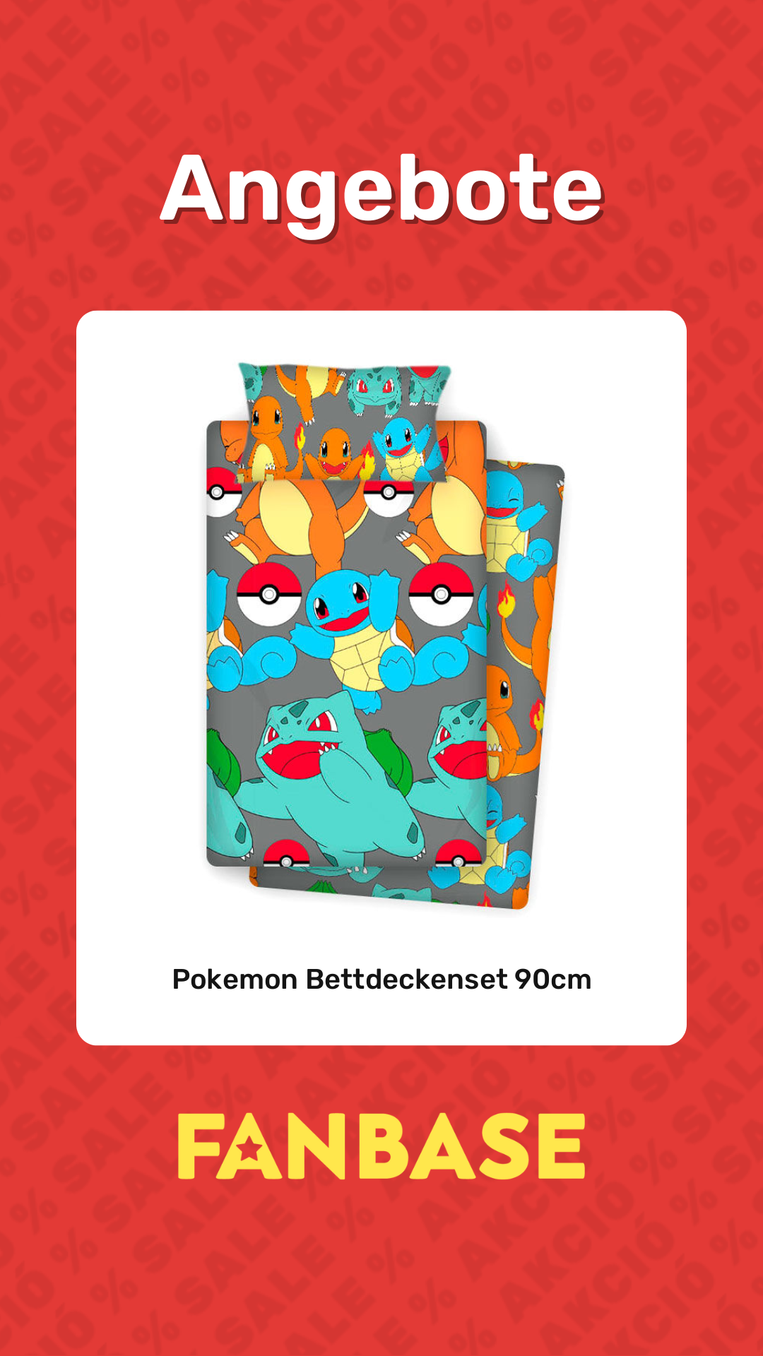 Angebote: Pokemon Bettdeckenset 90cm