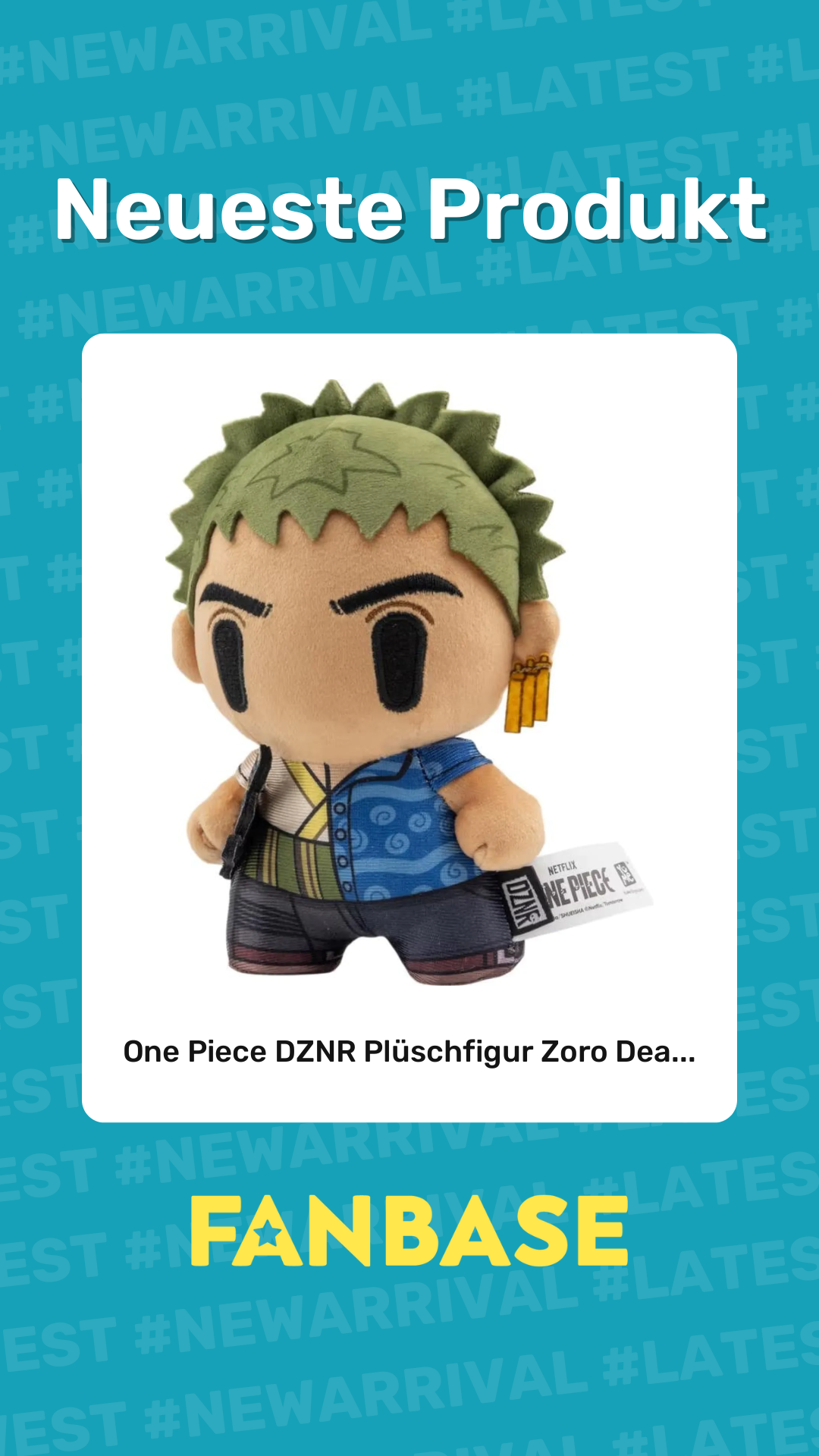 Neueste Produkt: One Piece DZNR Plüschfigur Zoro Dea...