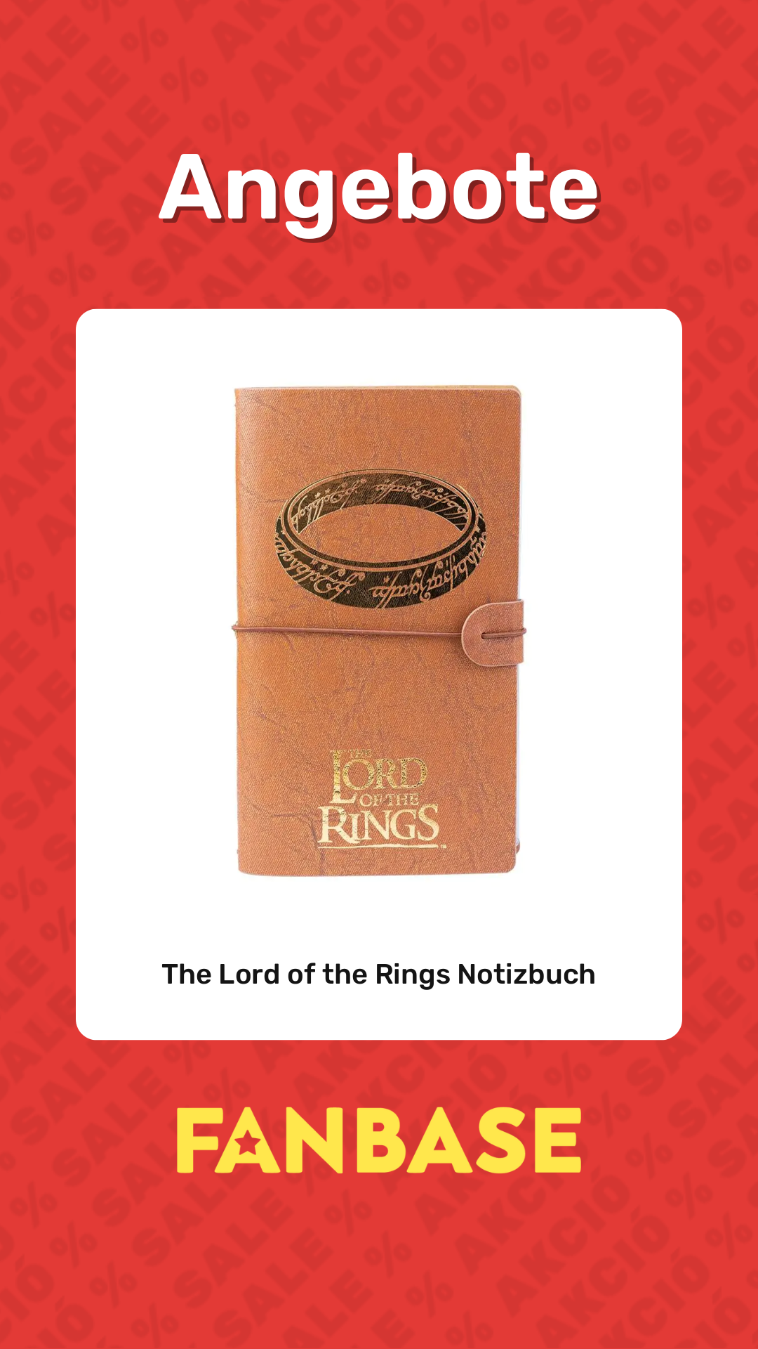 Angebote: The Lord of the Rings Notizbuch
