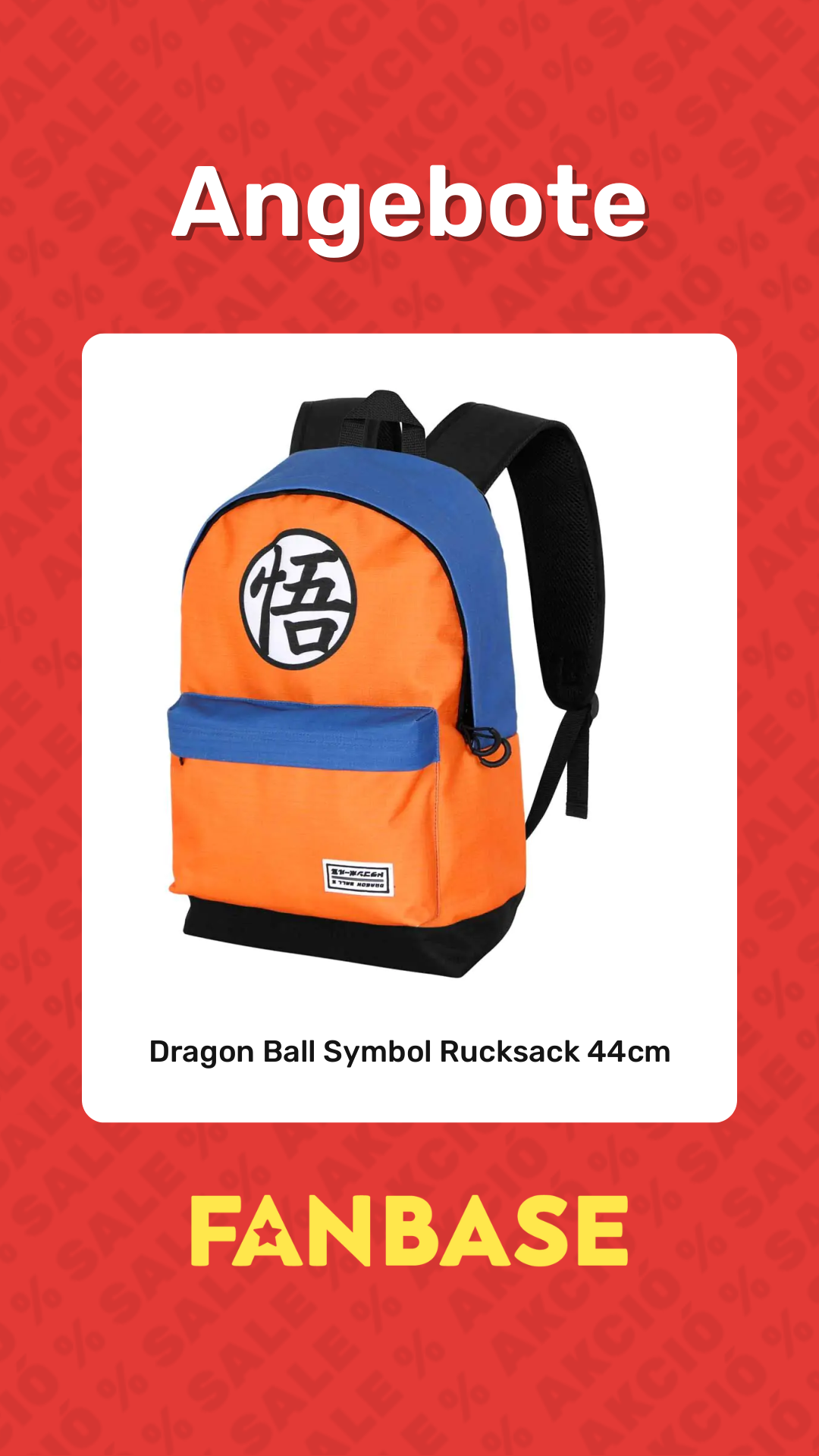Angebote: Dragon Ball Symbol Rucksack 44cm