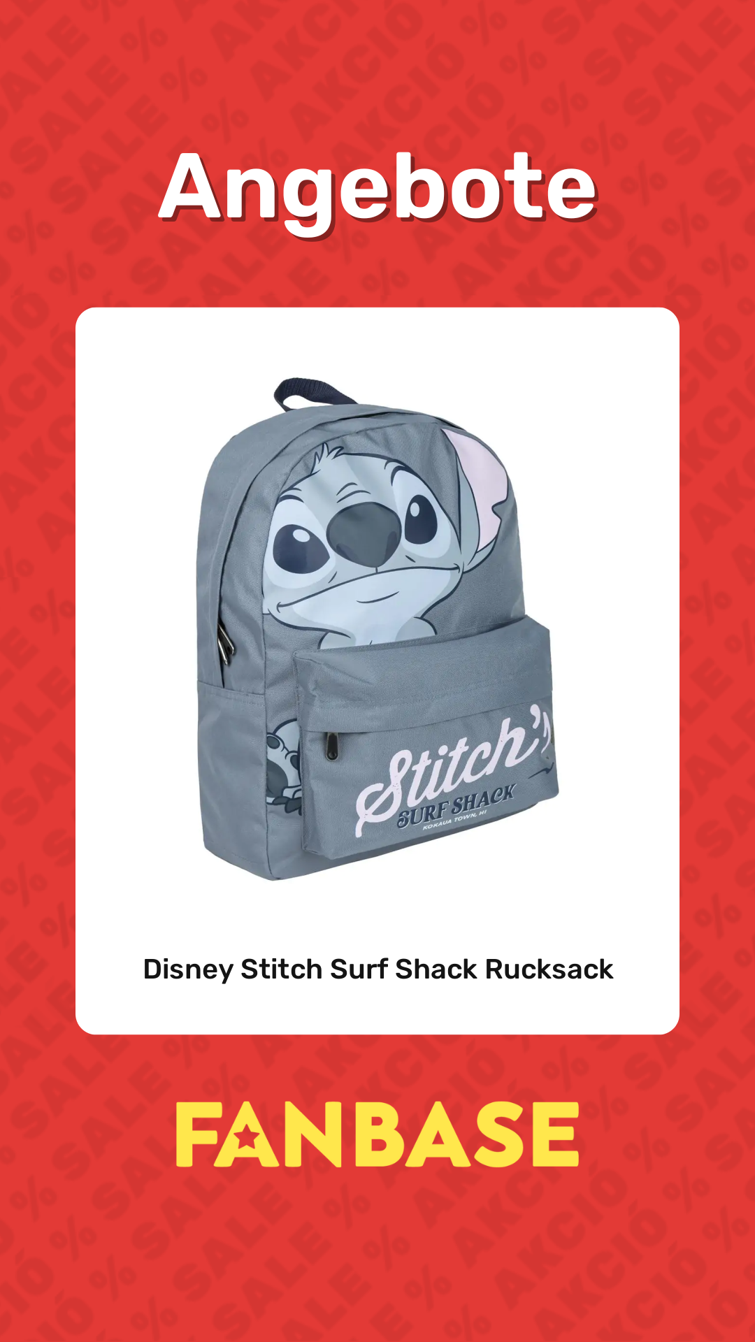 Angebote: Disney Stitch Surf Shack Rucksack
