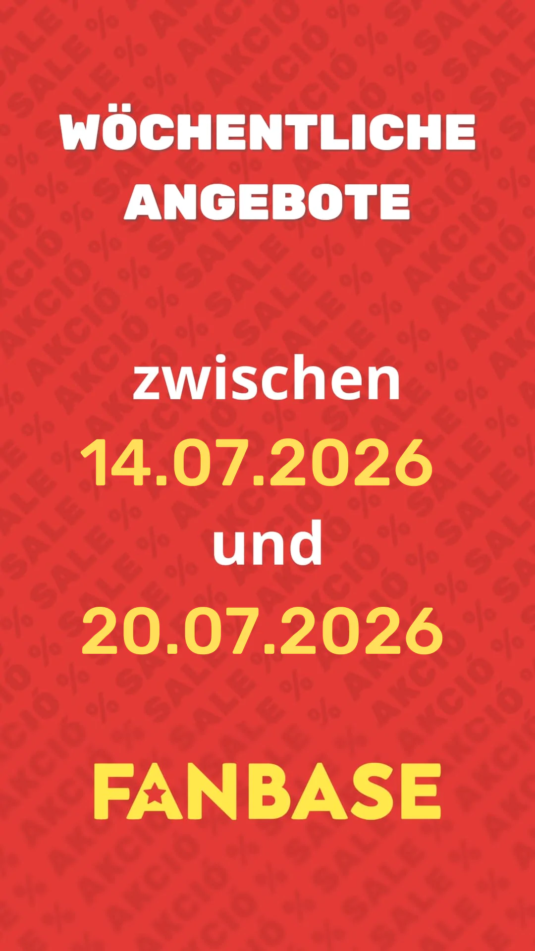 Wöchentliche Angebote zwishen 14.07. und 20.07.