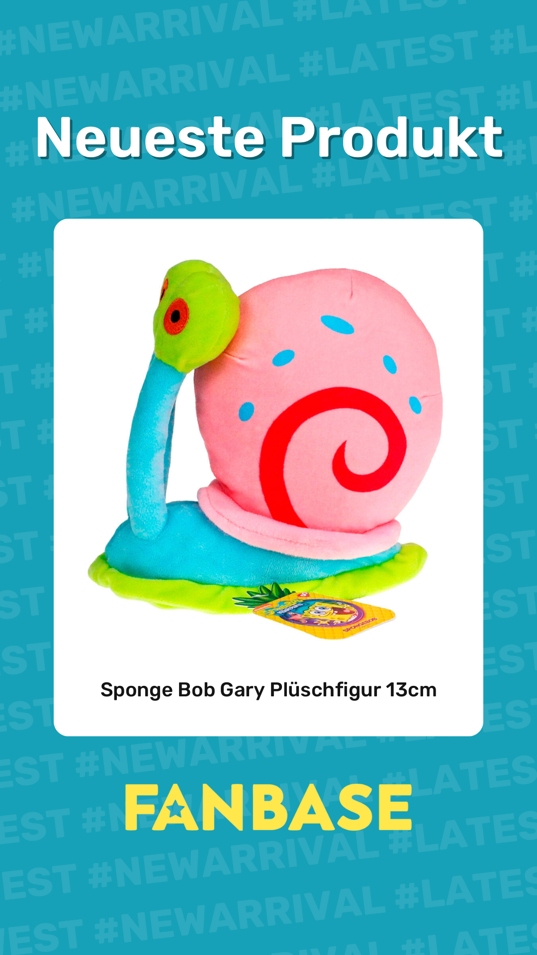 Neueste Produkt: Sponge Bob Gary Plüschfigur 13cm