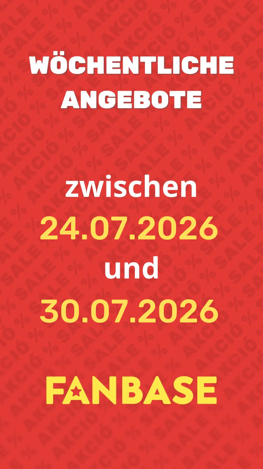 Wöchentliche Angebote zwishen 24.07. und 30.07.