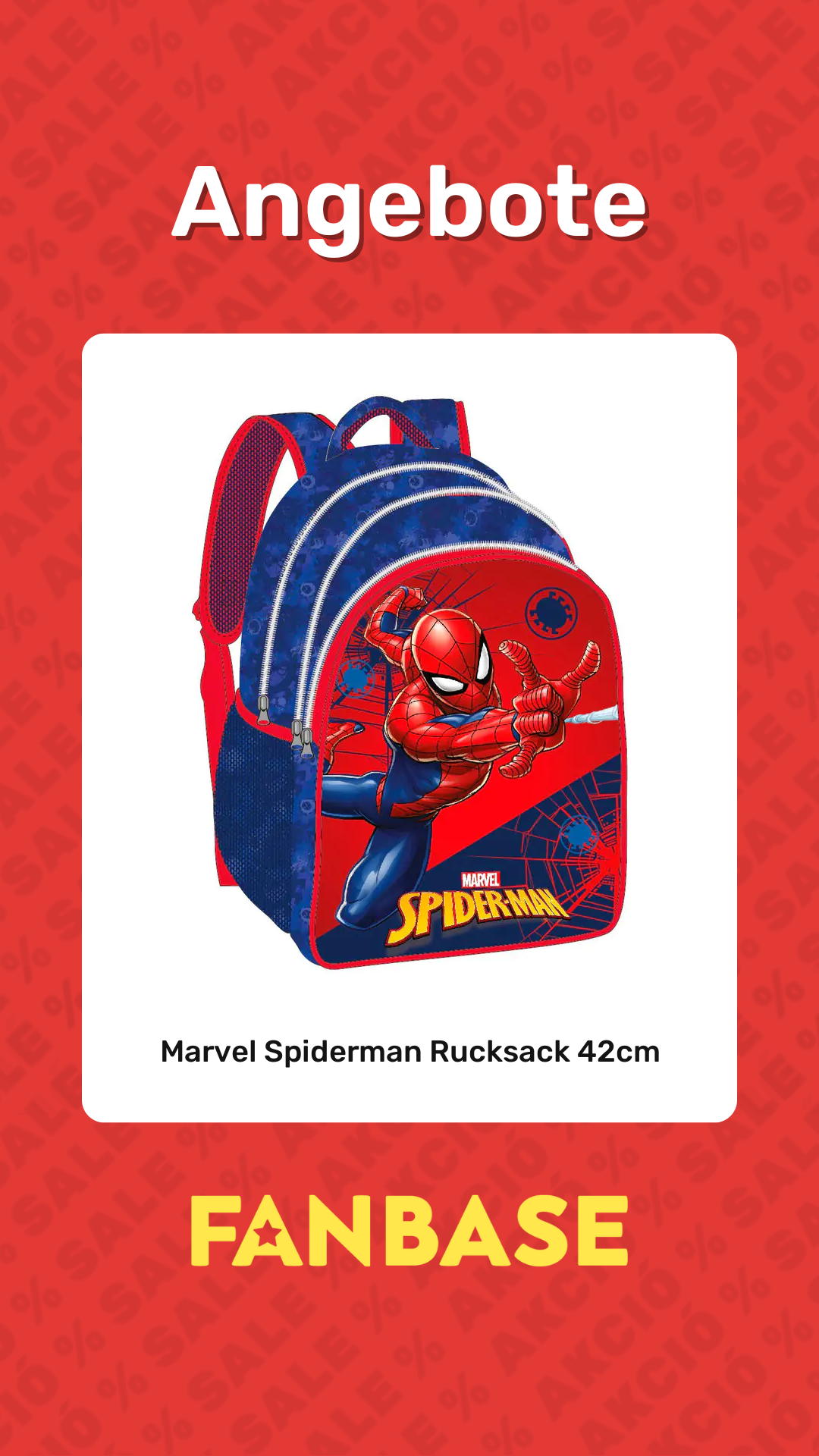 Angebote: Marvel Spiderman Rucksack 42cm