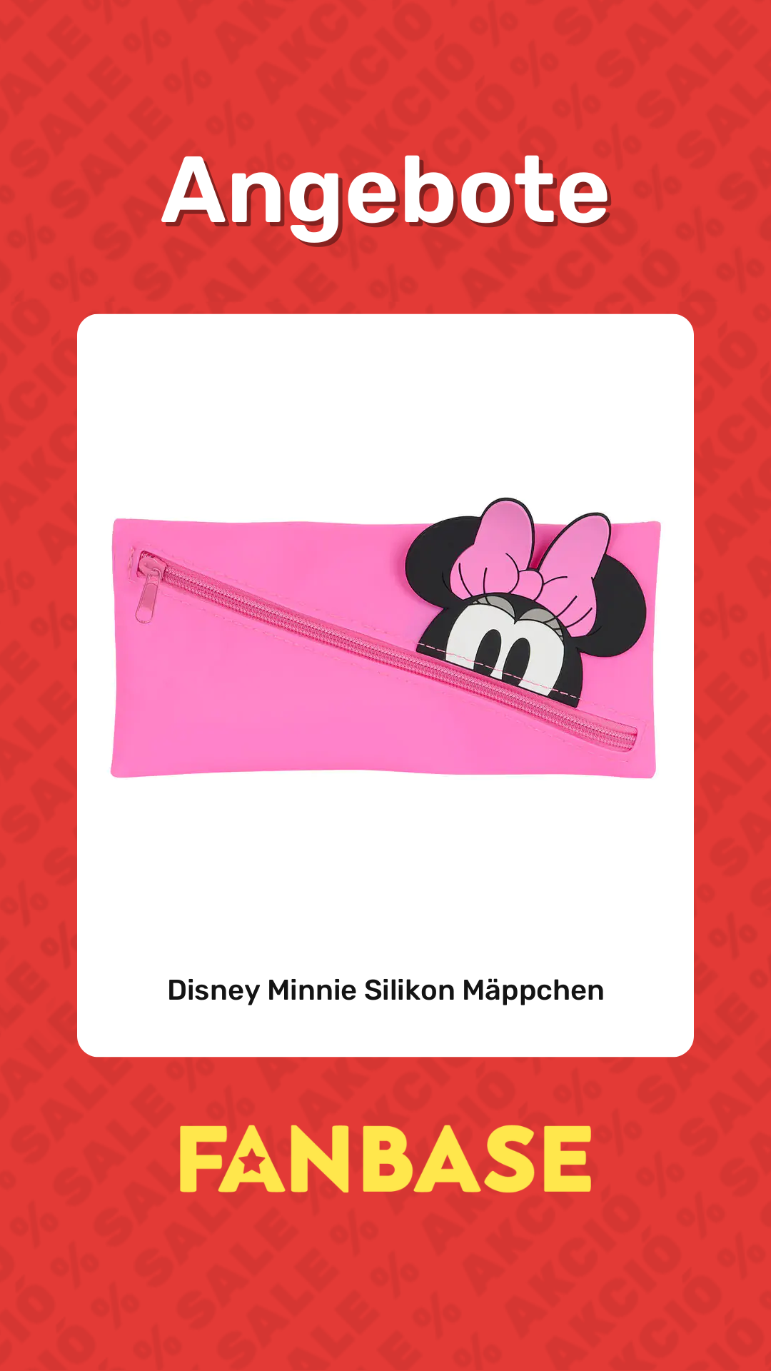 Angebote: Disney Minnie Silikon Mäppchen
