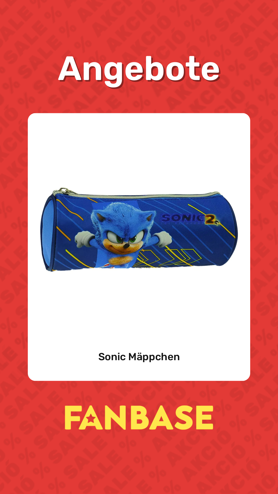 Angebote: Sonic Mäppchen