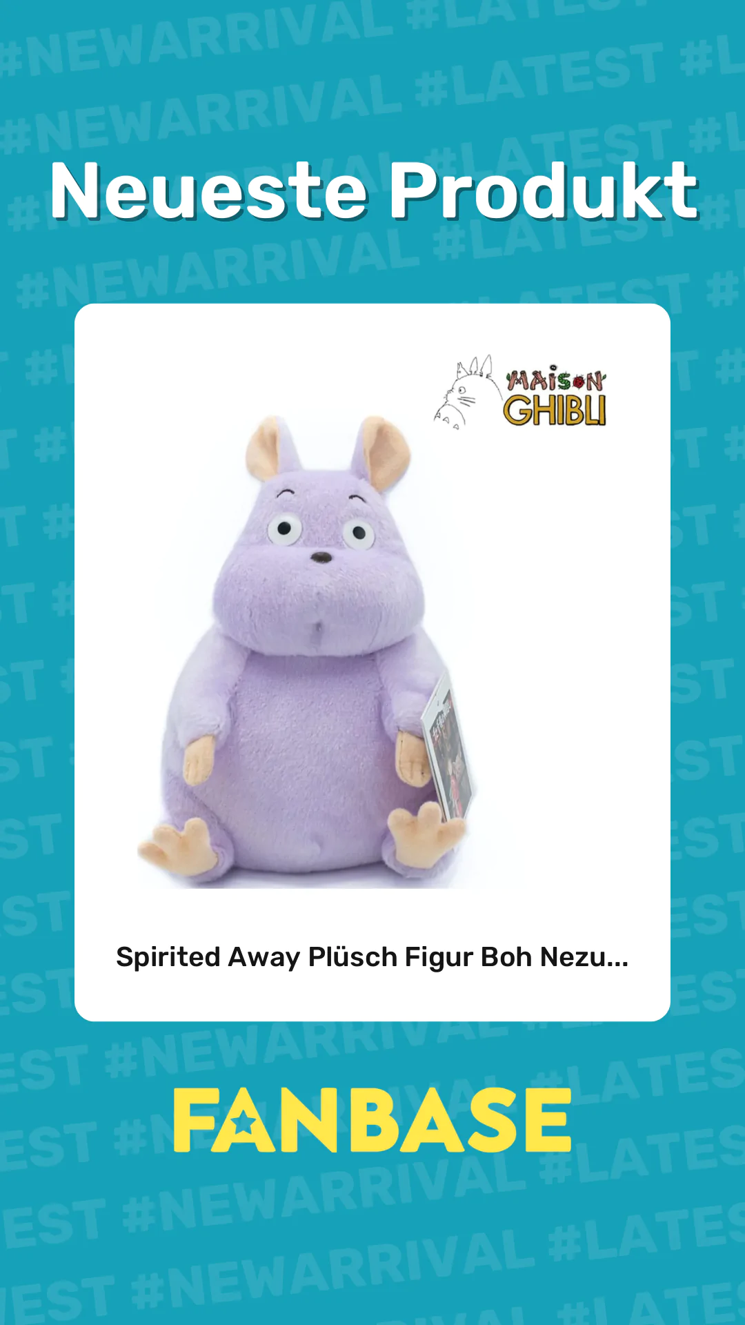 Neueste Produkt: Spirited Away Plüsch Figur Boh Nezu...