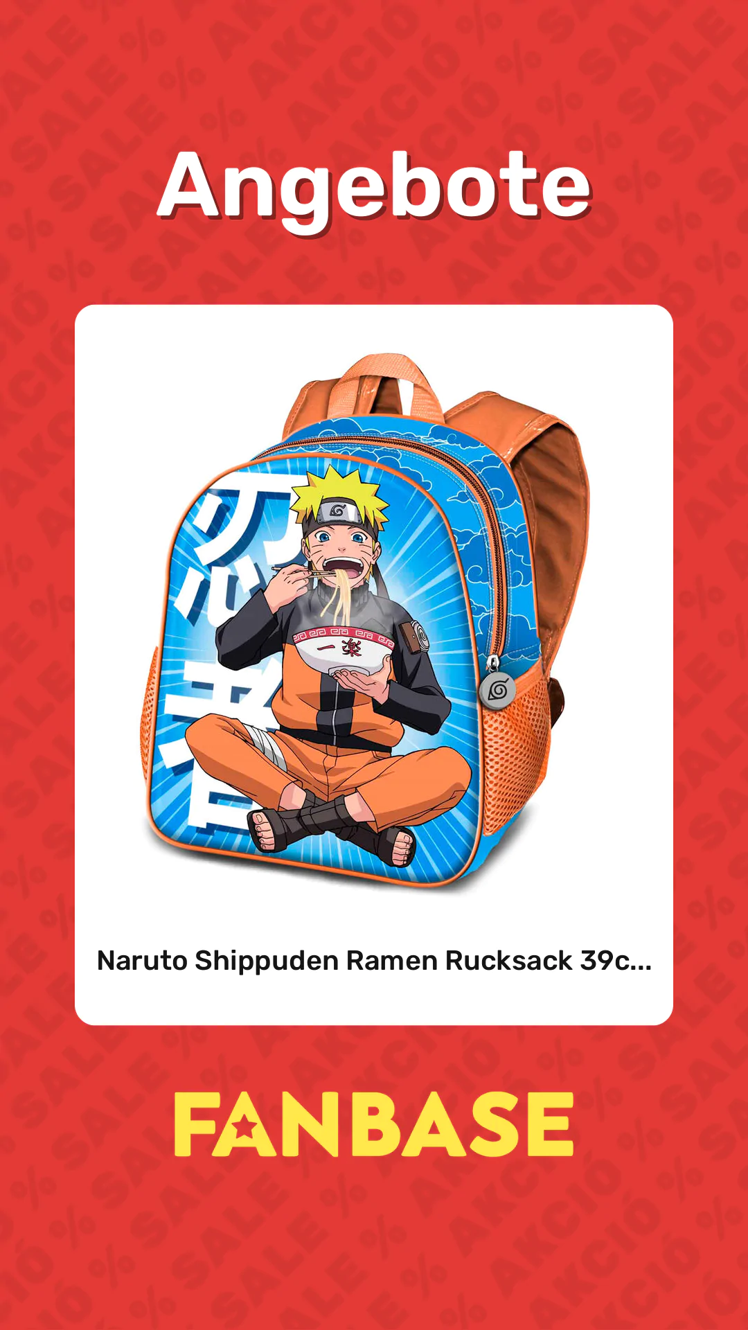 Angebote: Naruto Shippuden Ramen Rucksack 39c...