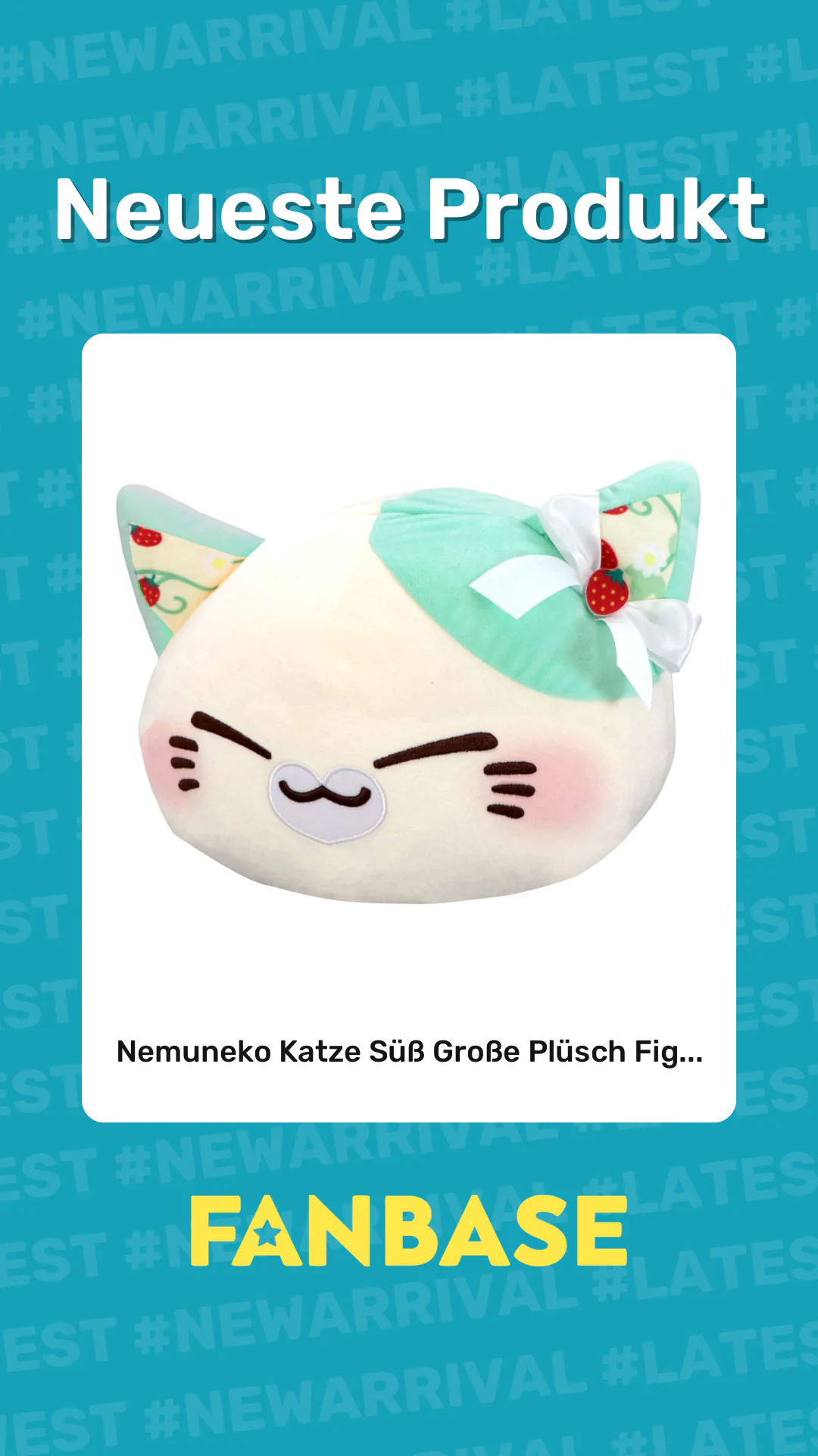Neueste Produkt: Nemuneko Katze Süß Große Plüsch Fig...