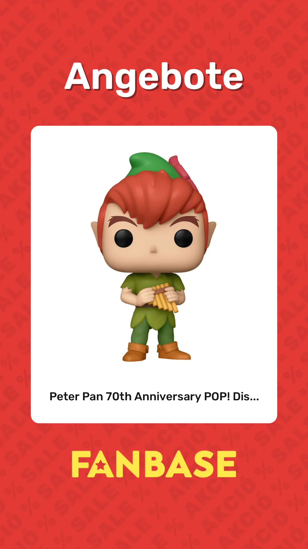 Angebote: Peter Pan 70th Anniversary POP! Dis...