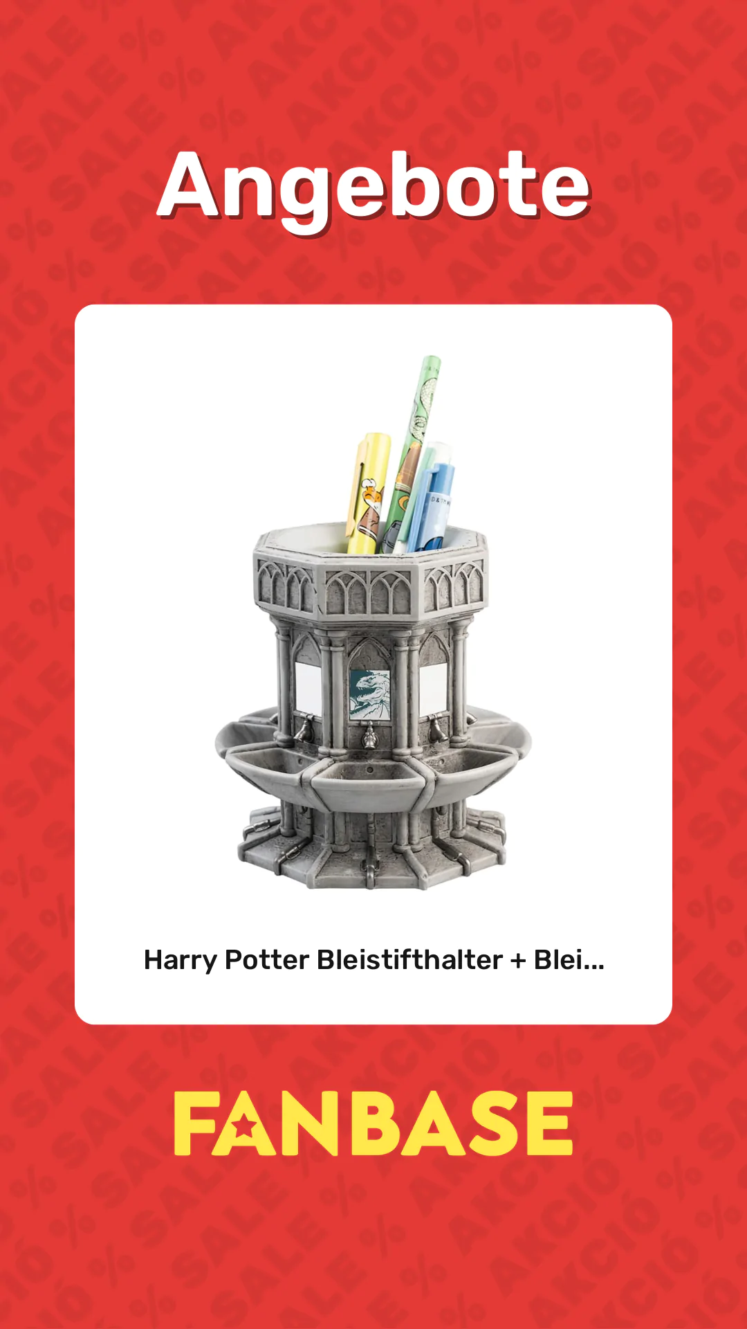 Angebote: Harry Potter Bleistifthalter + Blei...
