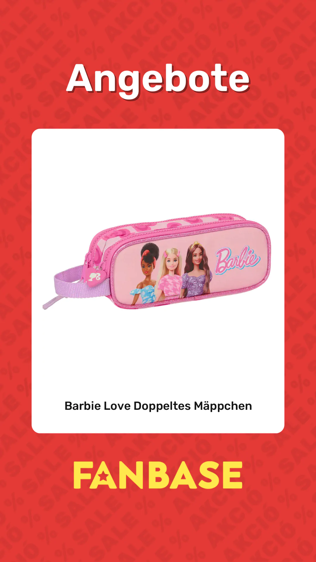 Angebote: Barbie Love Doppeltes Mäppchen