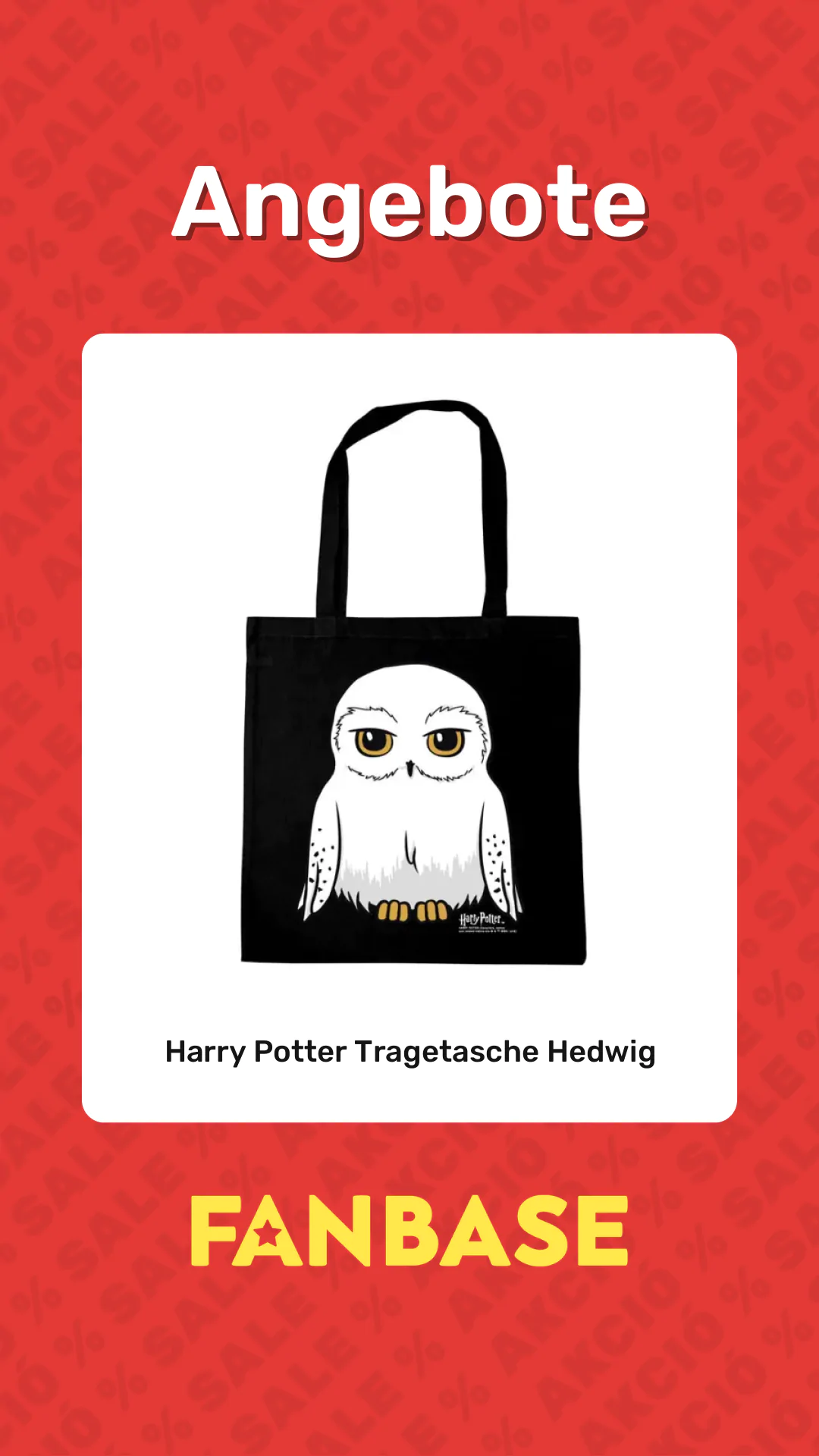 Angebote: Harry Potter Tragetasche Hedwig