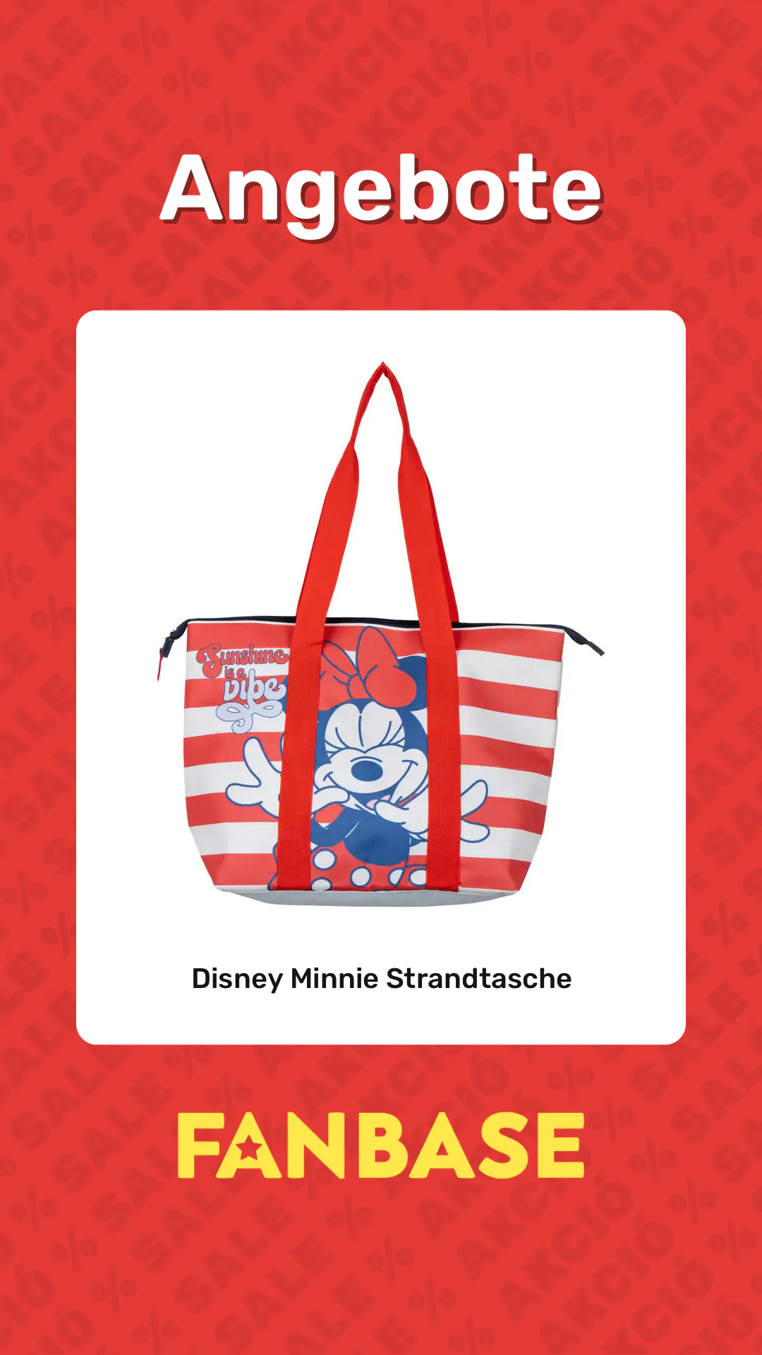 Angebote: Disney Minnie Strandtasche