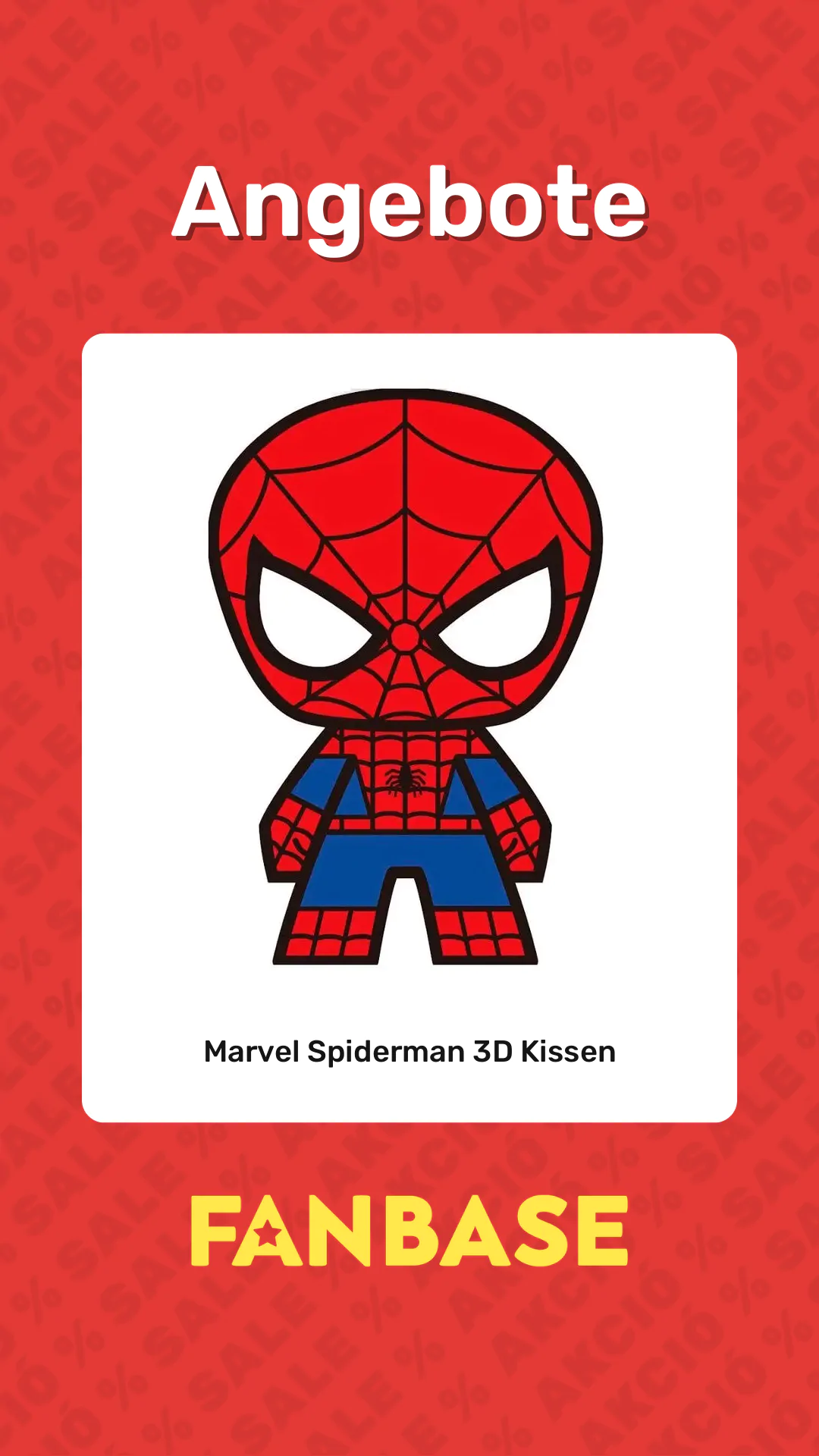 Angebote: Marvel Spiderman 3D Kissen