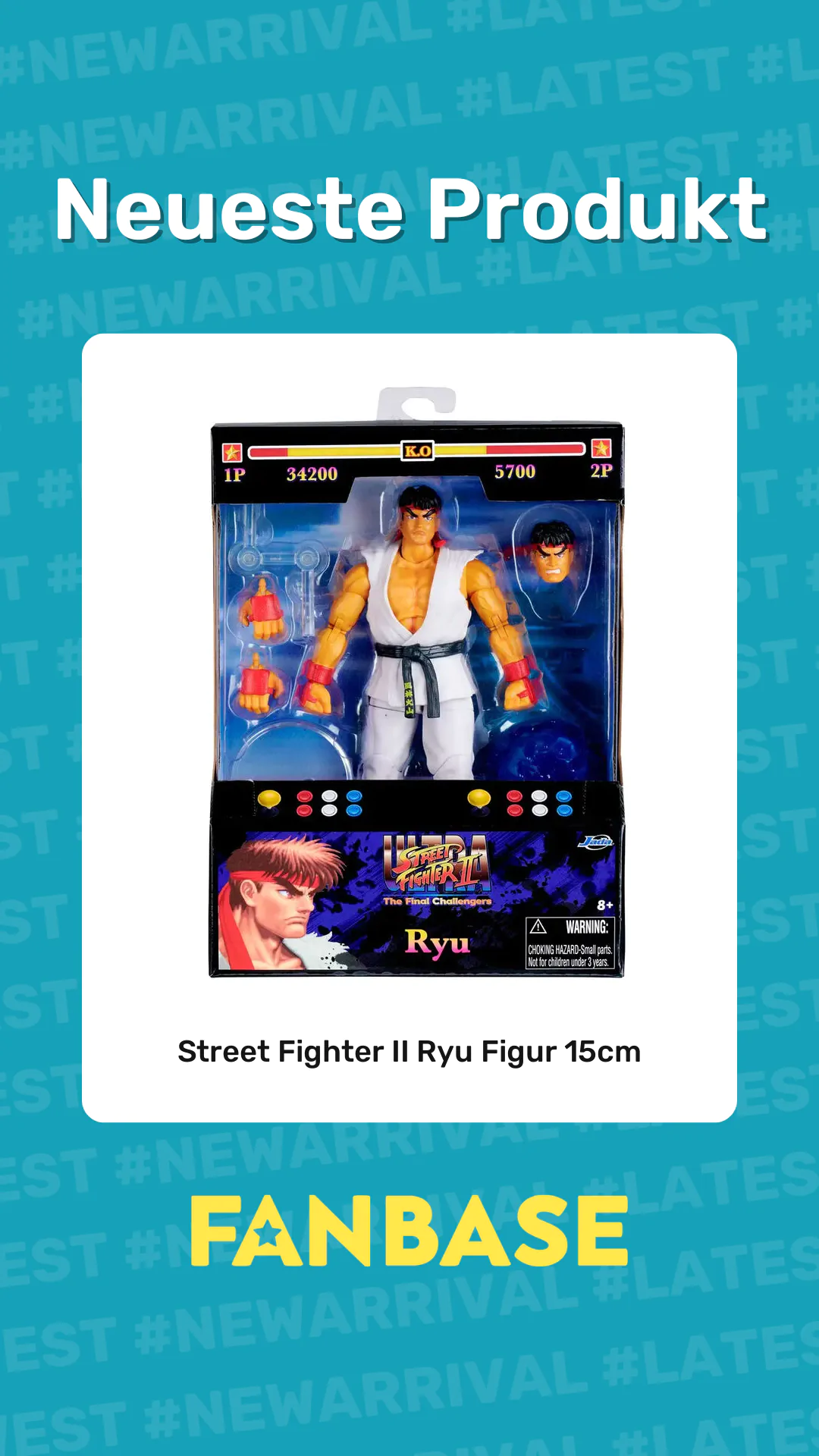Neueste Produkt: Street Fighter II Ryu Figur 15cm