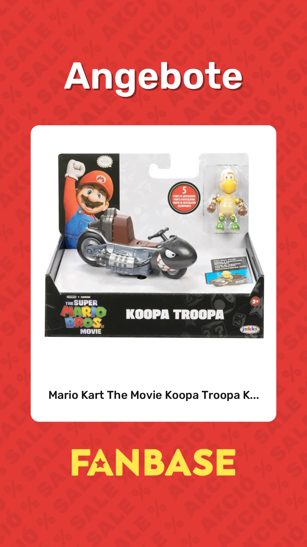 Angebote: Mario Kart The Movie Koopa Troopa K...