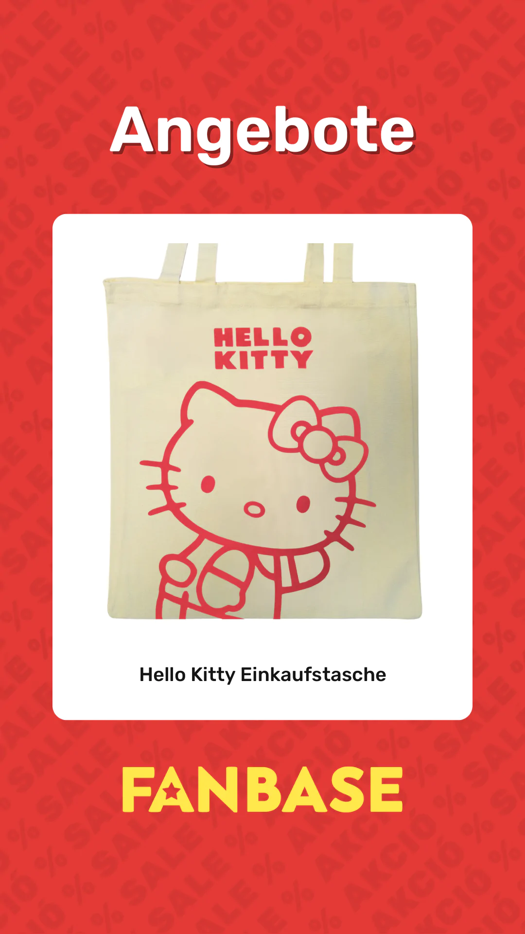 Angebote: Hello Kitty Einkaufstasche