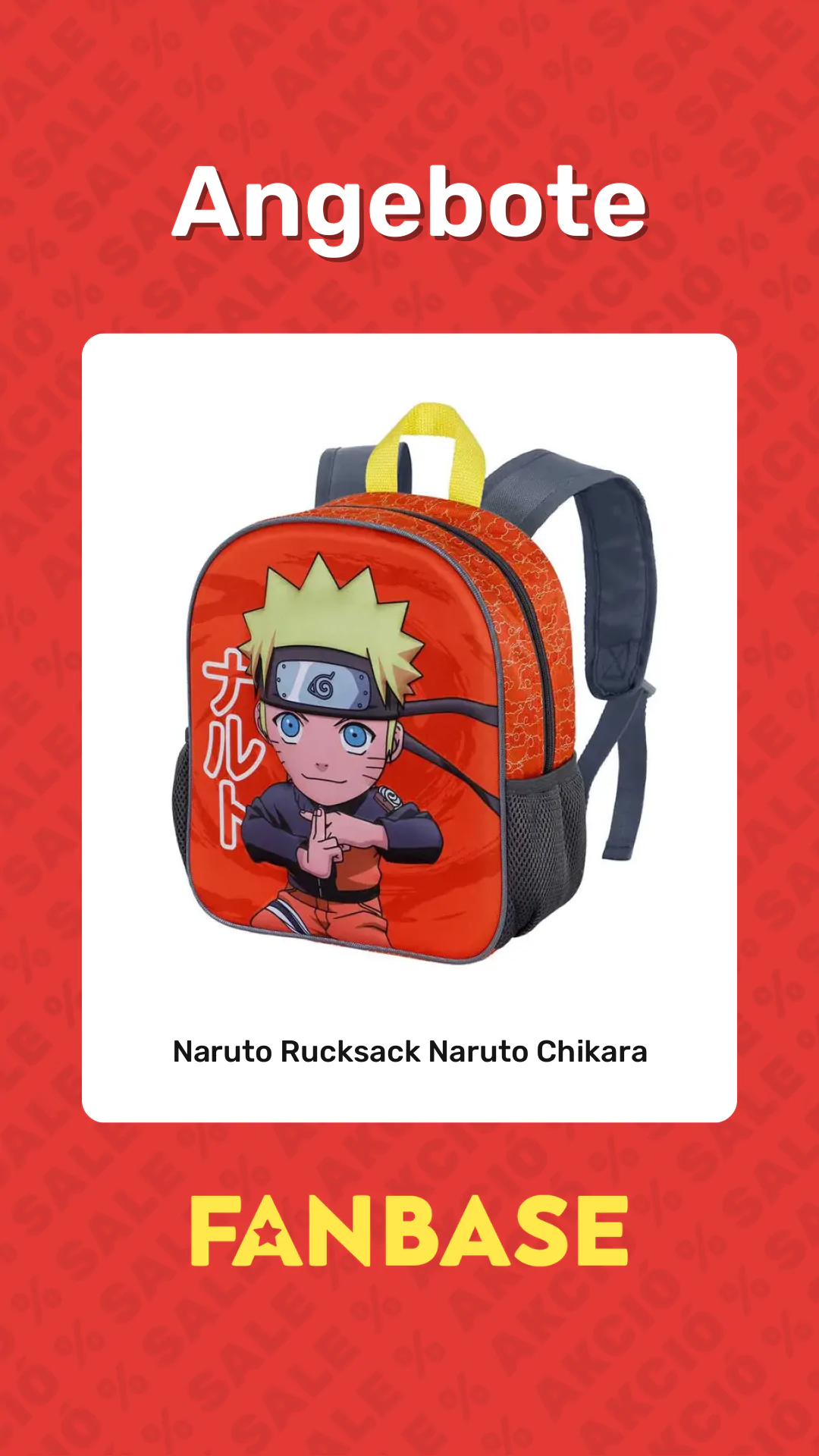 Angebote: Naruto Rucksack Naruto Chikara