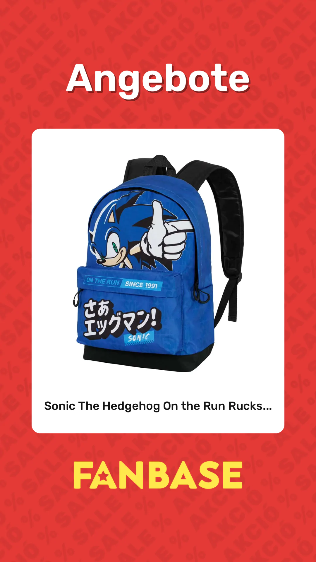 Angebote: Sonic The Hedgehog On the Run Rucks...