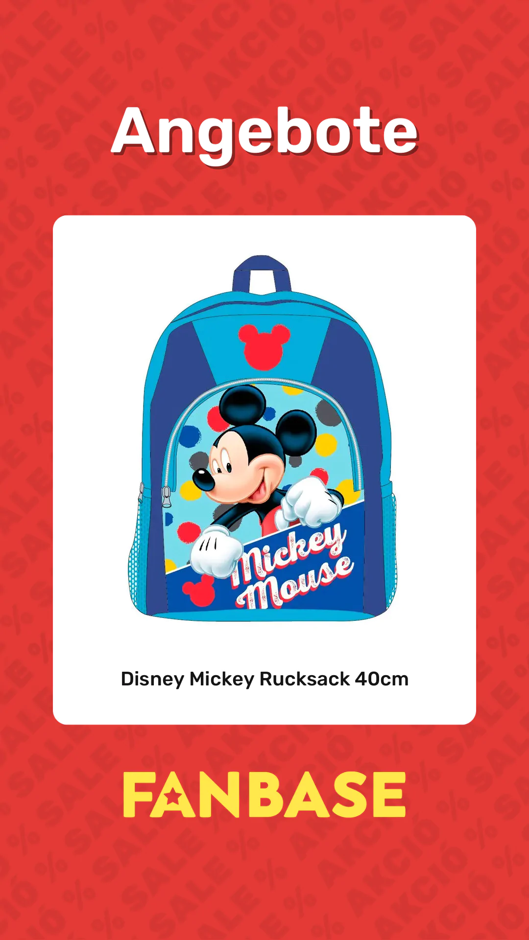 Angebote: Disney Mickey Rucksack 40cm