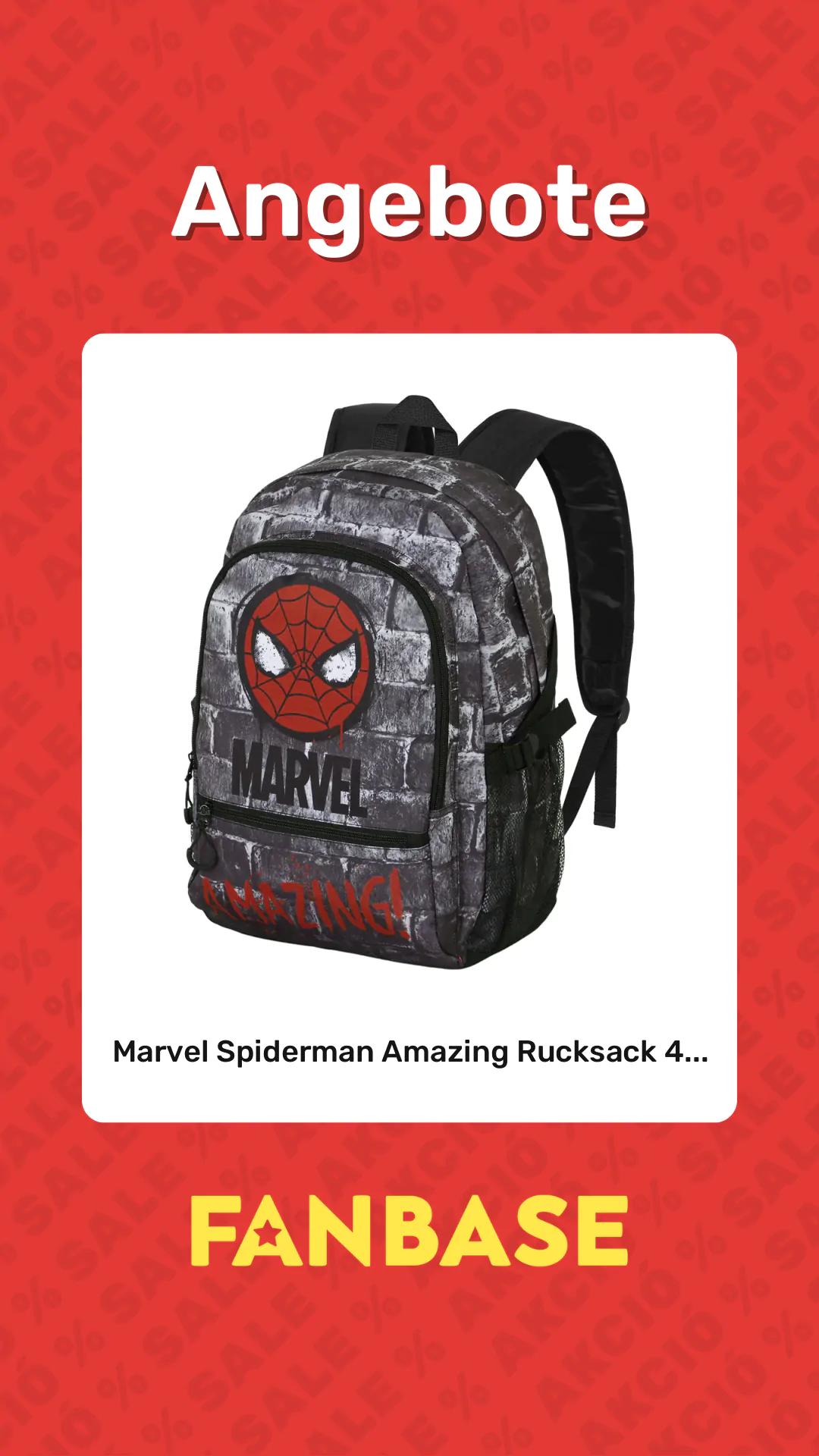Angebote: Marvel Spiderman Amazing Rucksack 4...