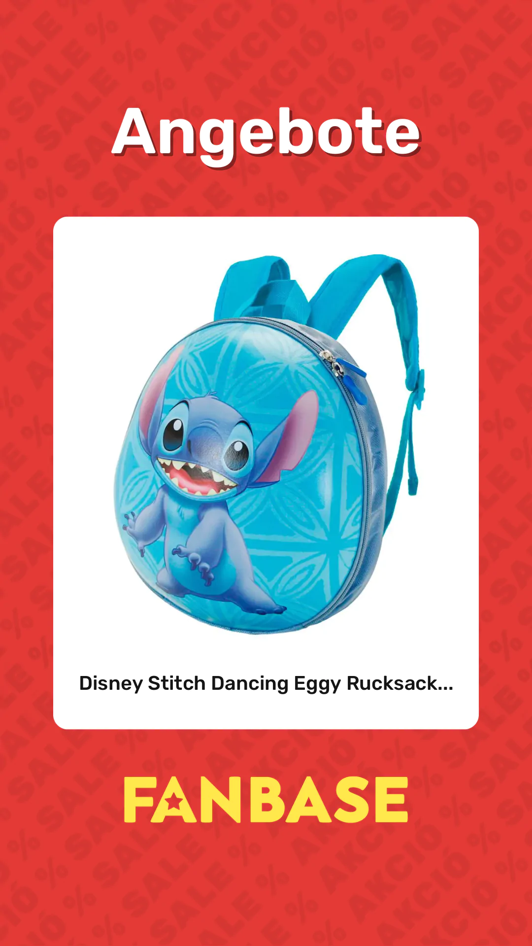 Angebote: Disney Stitch Dancing Eggy Rucksack...