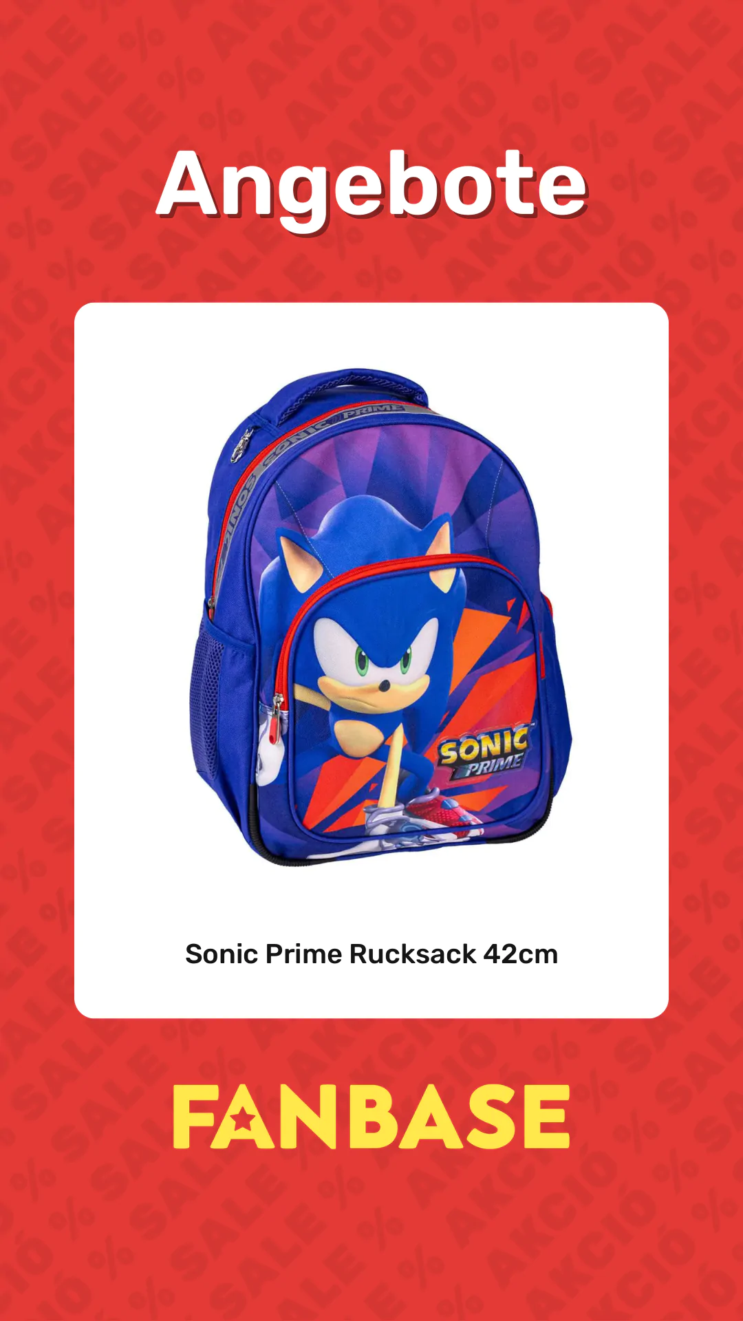 Angebote: Sonic Prime Rucksack 42cm