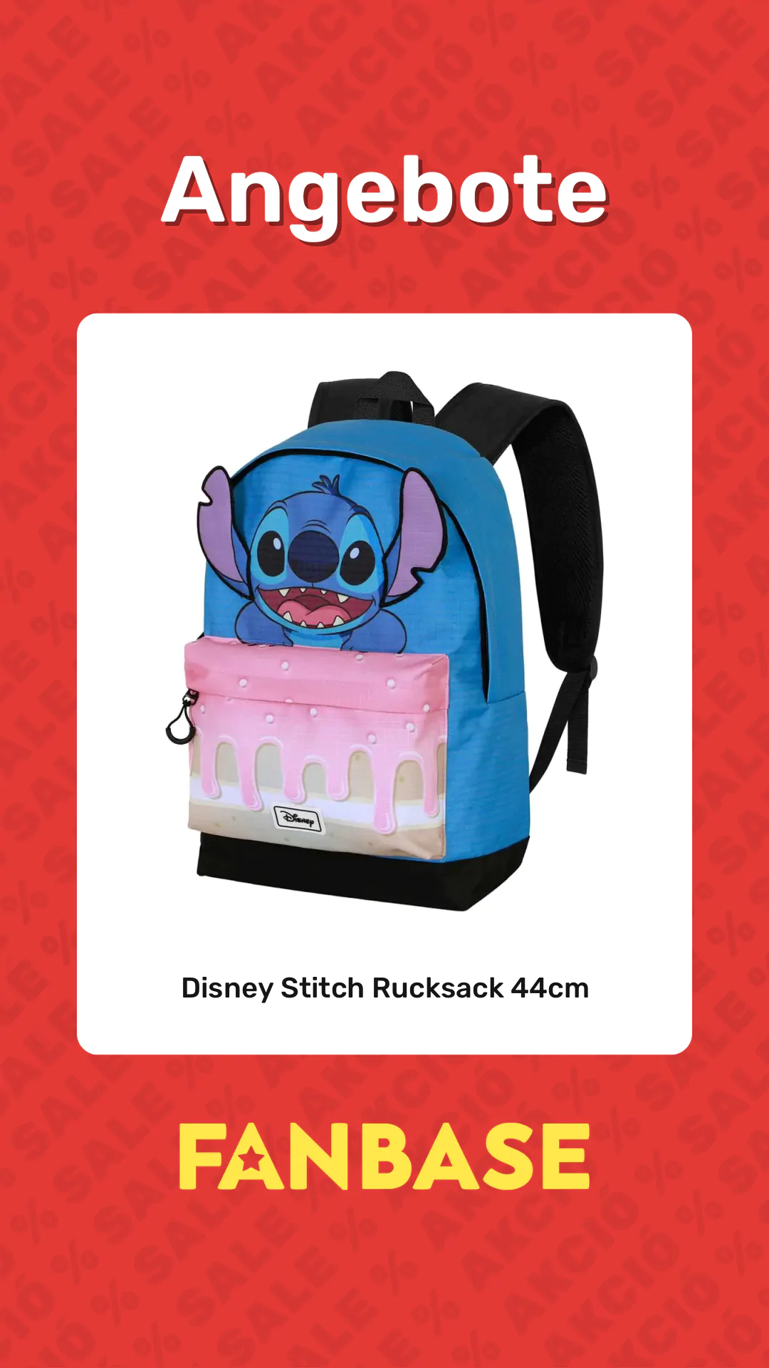 Angebote: Disney Stitch Rucksack 44cm