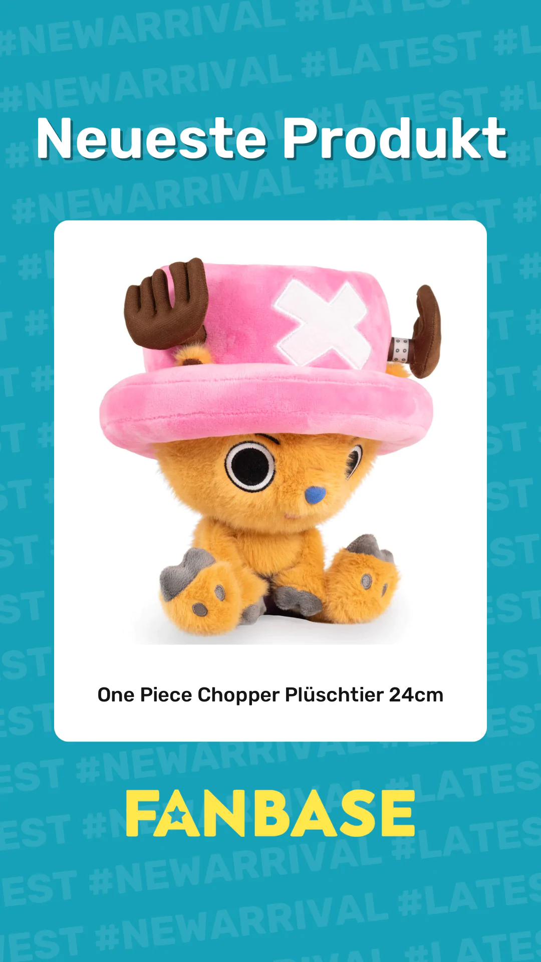 Neueste Produkt: One Piece Chopper Plüschtier 24cm