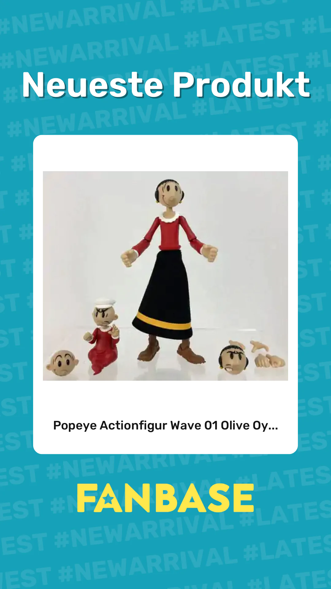 Neueste Produkt: Popeye Actionfigur Wave 01 Olive Oy...