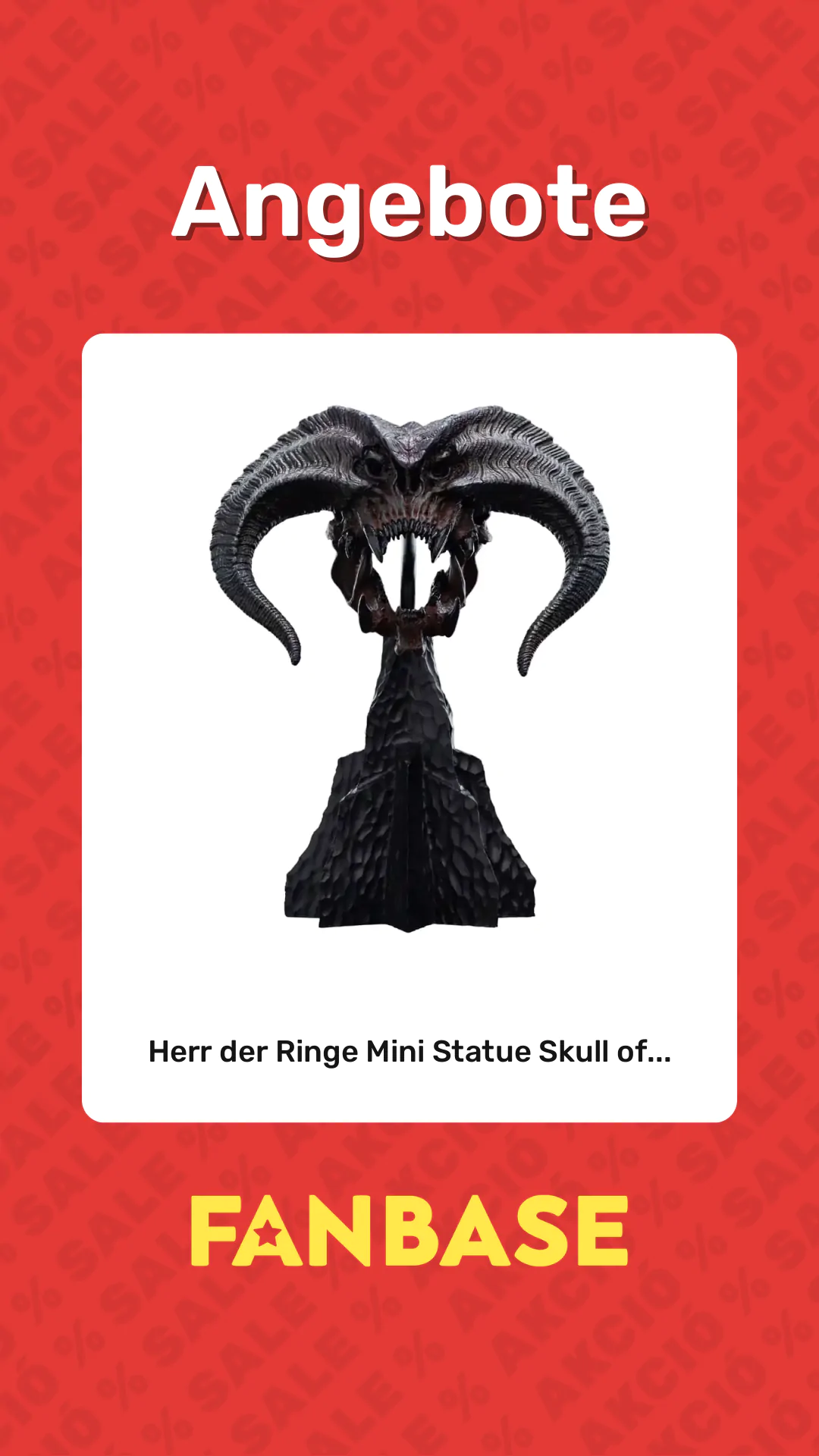 Angebote: Herr der Ringe Mini Statue Skull of...