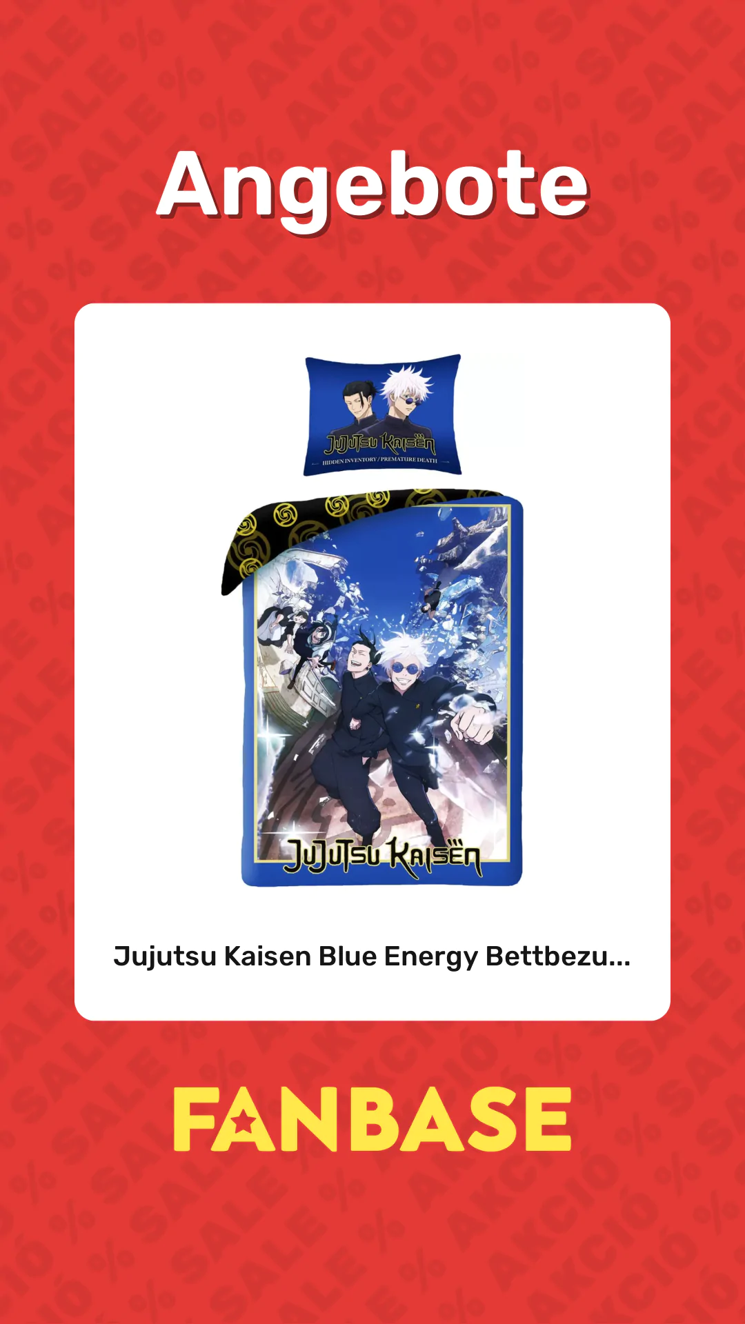 Angebote: Jujutsu Kaisen Blue Energy Bettbezu...
