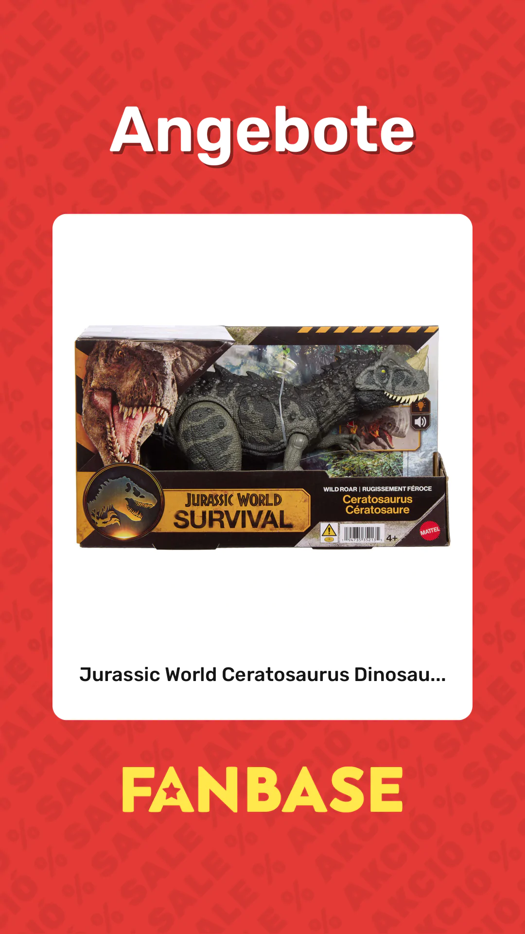 Angebote: Jurassic World Ceratosaurus Dinosau...