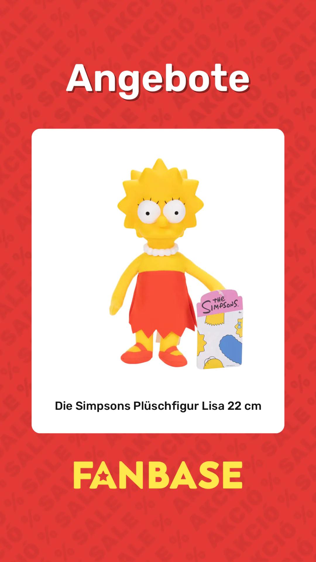 Angebote: Die Simpsons Plüschfigur Lisa 22 cm