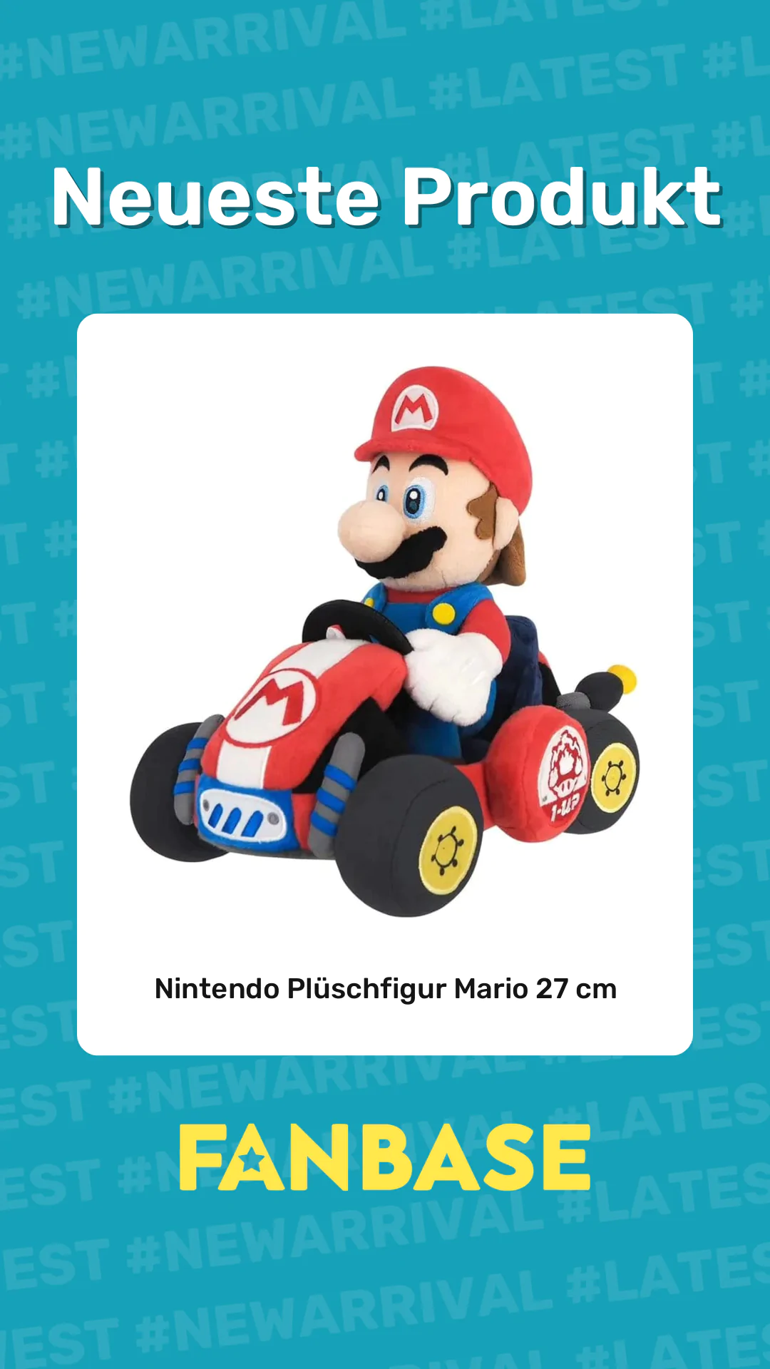 Neueste Produkt: Nintendo Plüschfigur Mario 27 cm