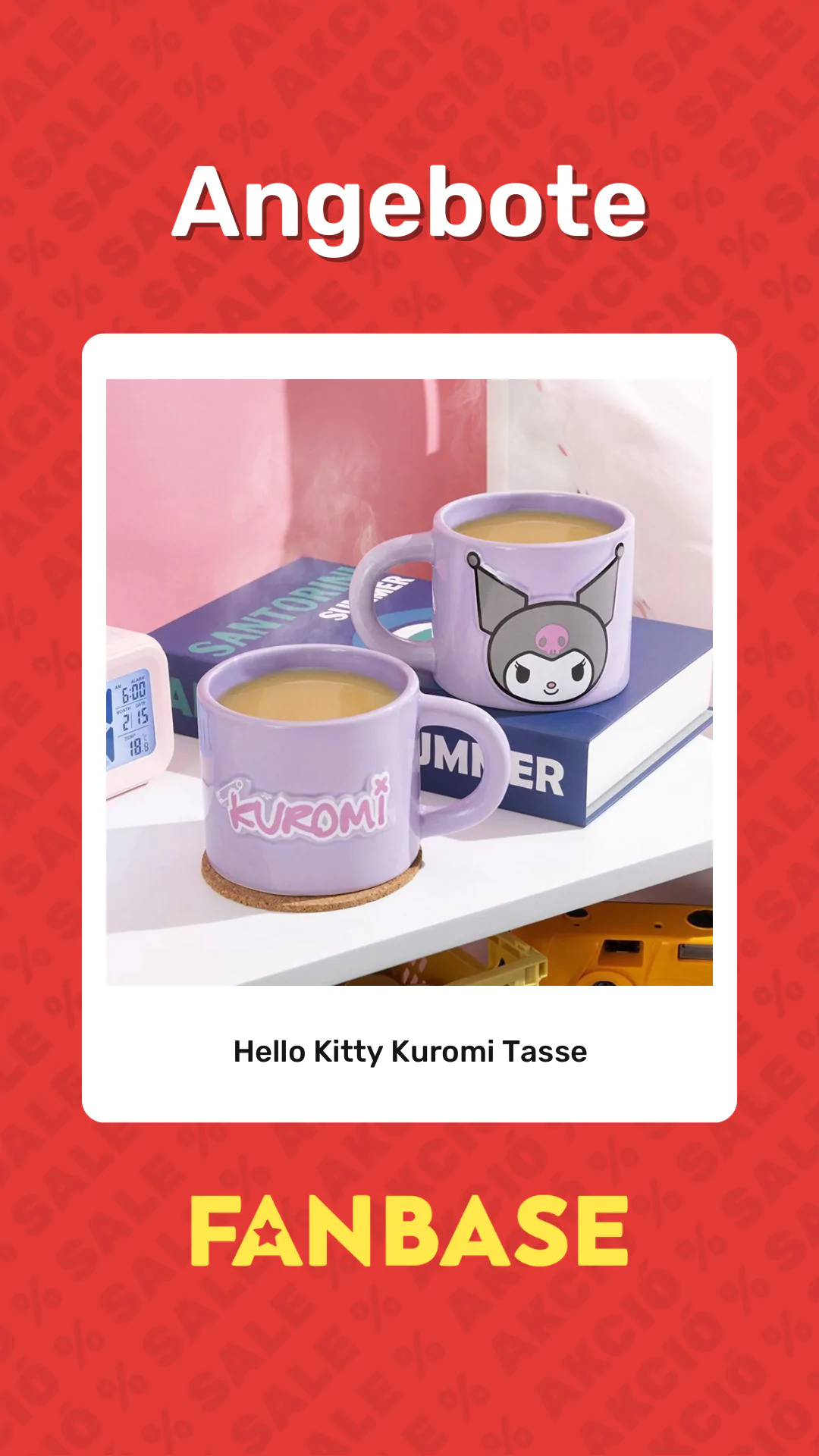 Angebote: Hello Kitty Kuromi Tasse