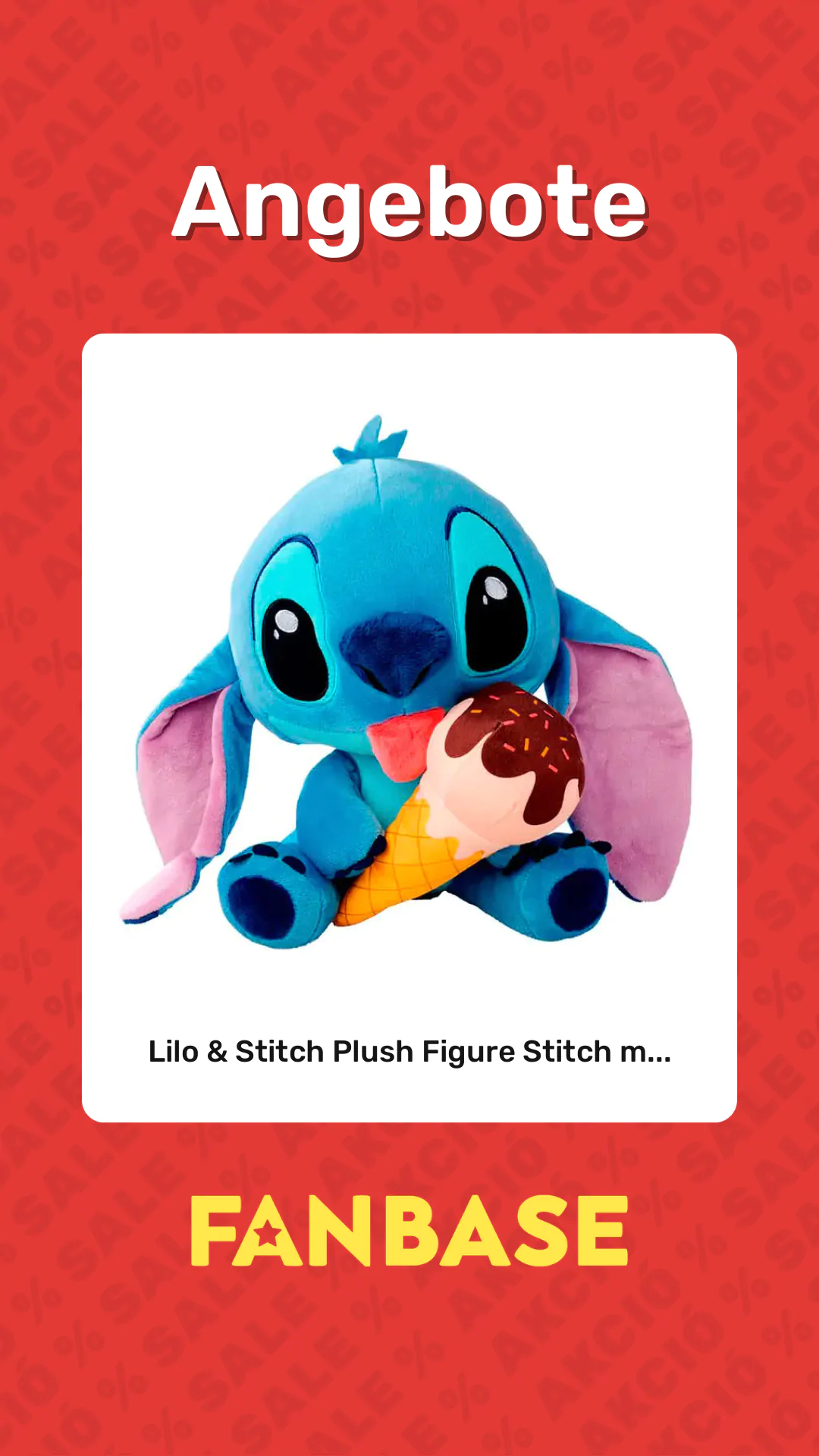 Angebote: Lilo & Stitch Plush Figure Stitch m...