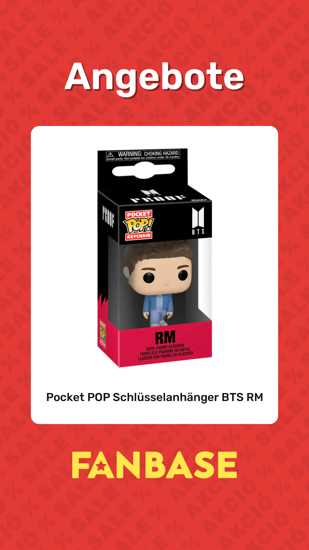 Angebote: Pocket POP Schlüsselanhänger BTS RM