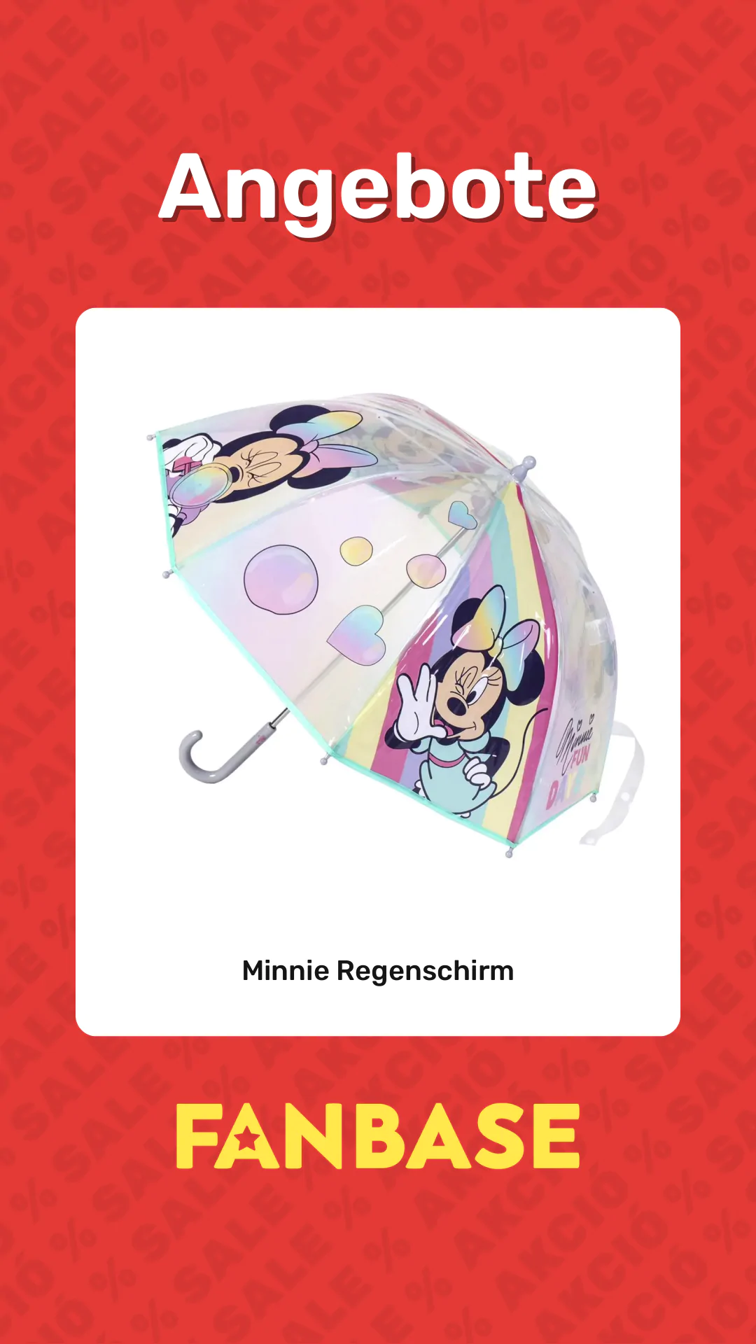 Angebote: Minnie Regenschirm