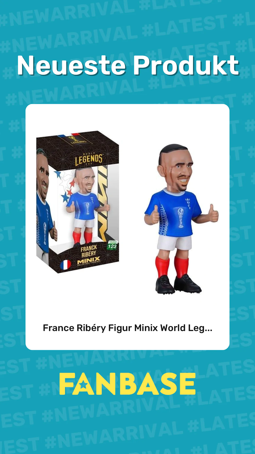 Neueste Produkt: France Ribéry Figur Minix World Leg...