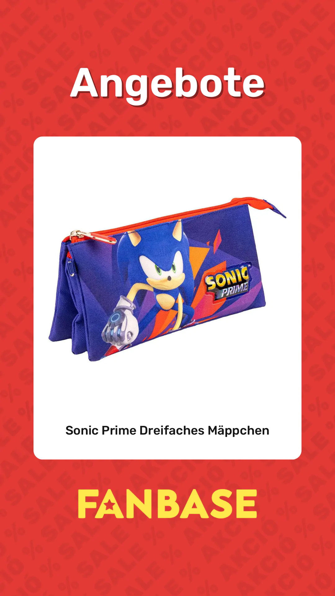 Angebote: Sonic Prime Dreifaches Mäppchen