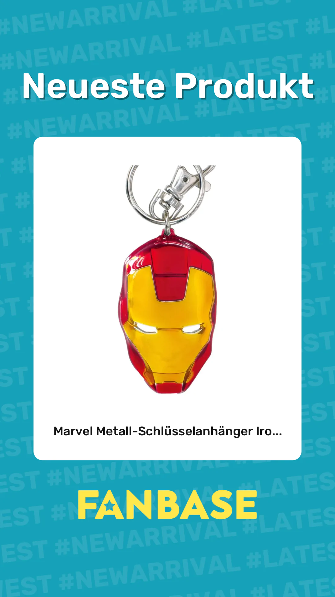 Neueste Produkt: Marvel Metall-Schlüsselanhänger Iro...
