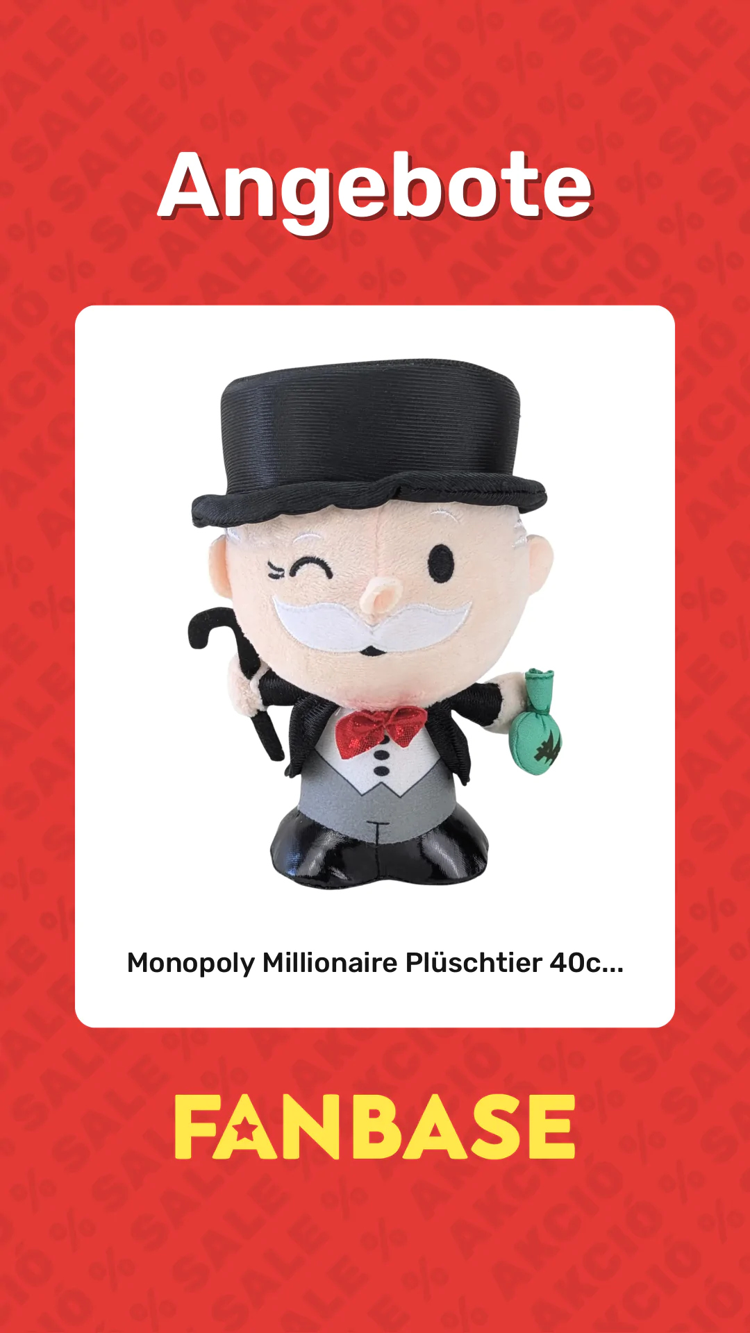 Angebote: Monopoly Millionaire Plüschtier 40c...