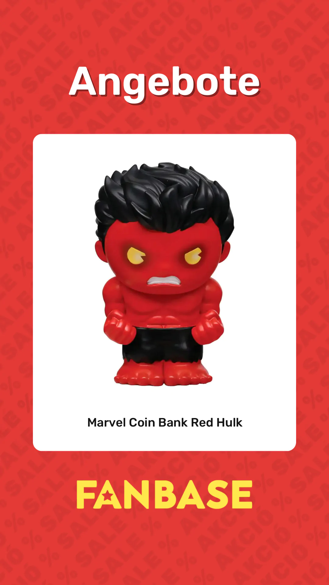 Angebote: Marvel Coin Bank Red Hulk